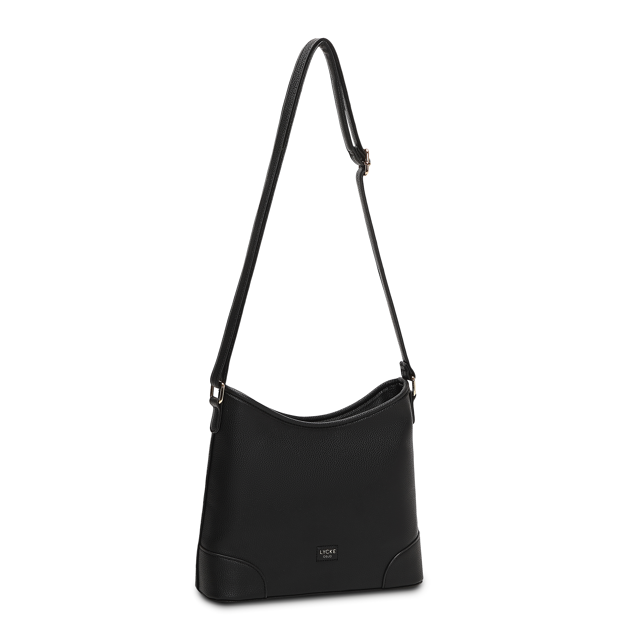 Skulderveske med lang reim | Sort | 8061515 Saga