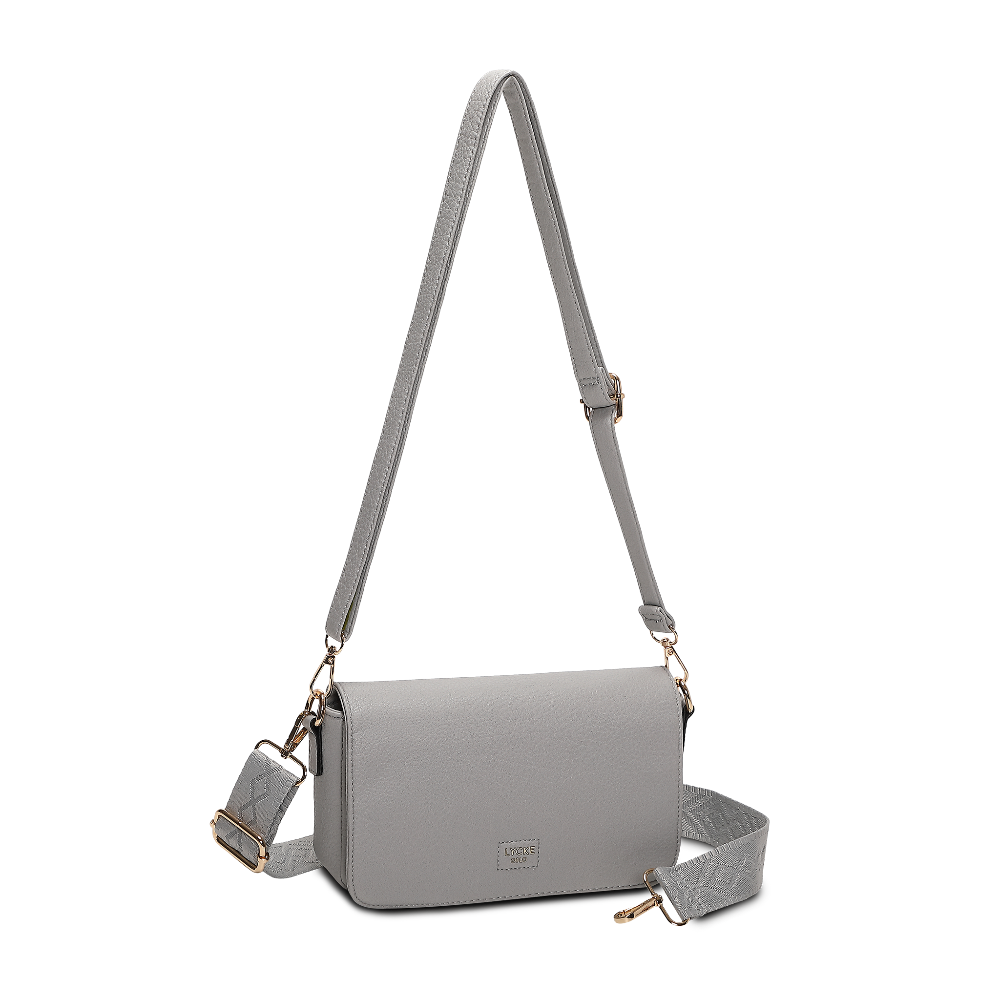 Crossbody veske | To reimer | Grå | 8061525 Alma