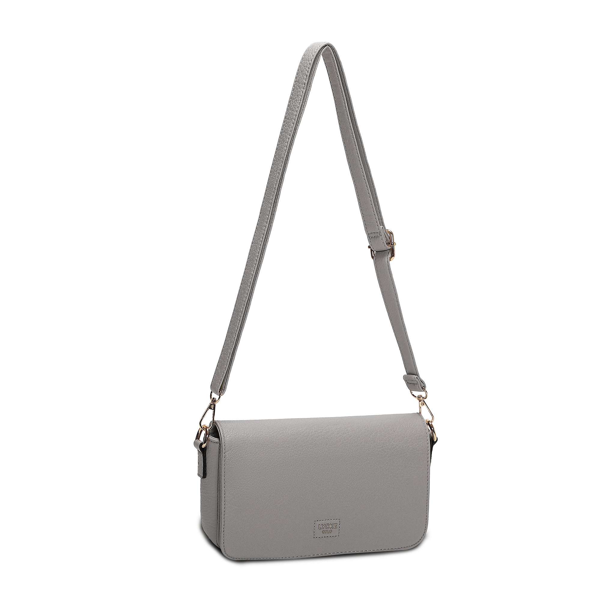 Alma Crossbody Veske – Grå, To reimer