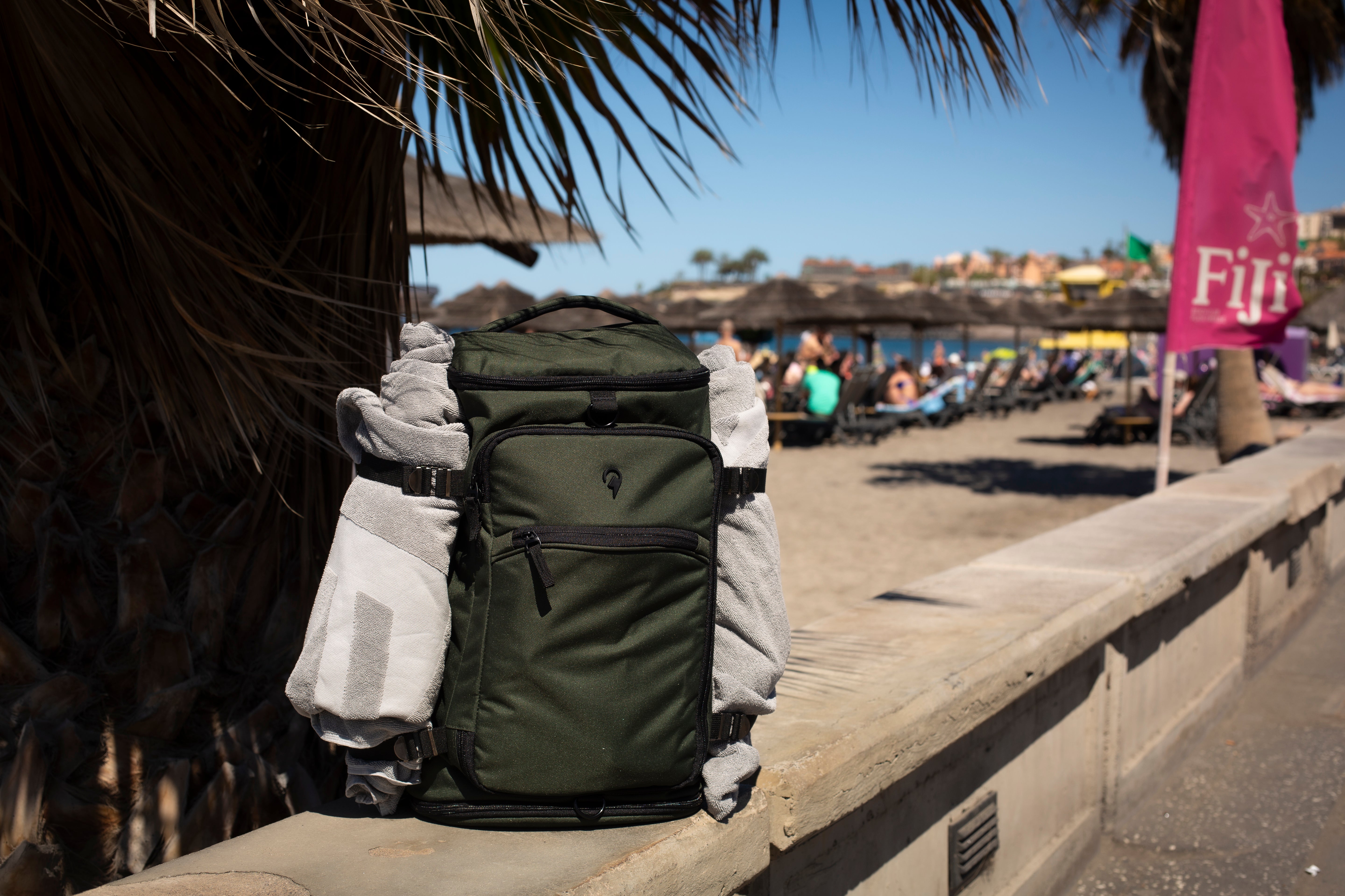 Kombinert Sekk og Bag | Grønn | Perfekt til trening | Barrel Bag