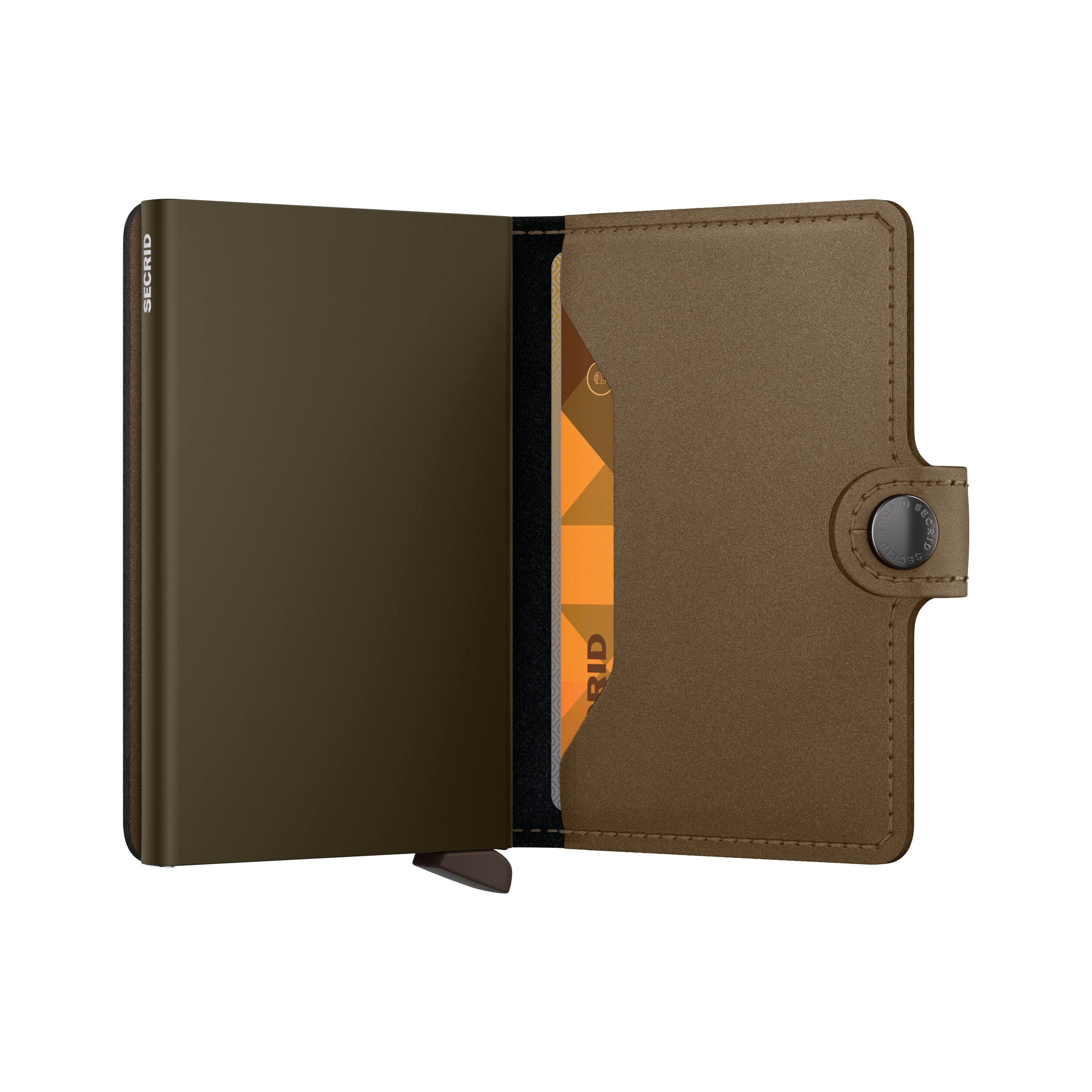 Miniwallet Kortholder – Satin Bronze, Pop-Up