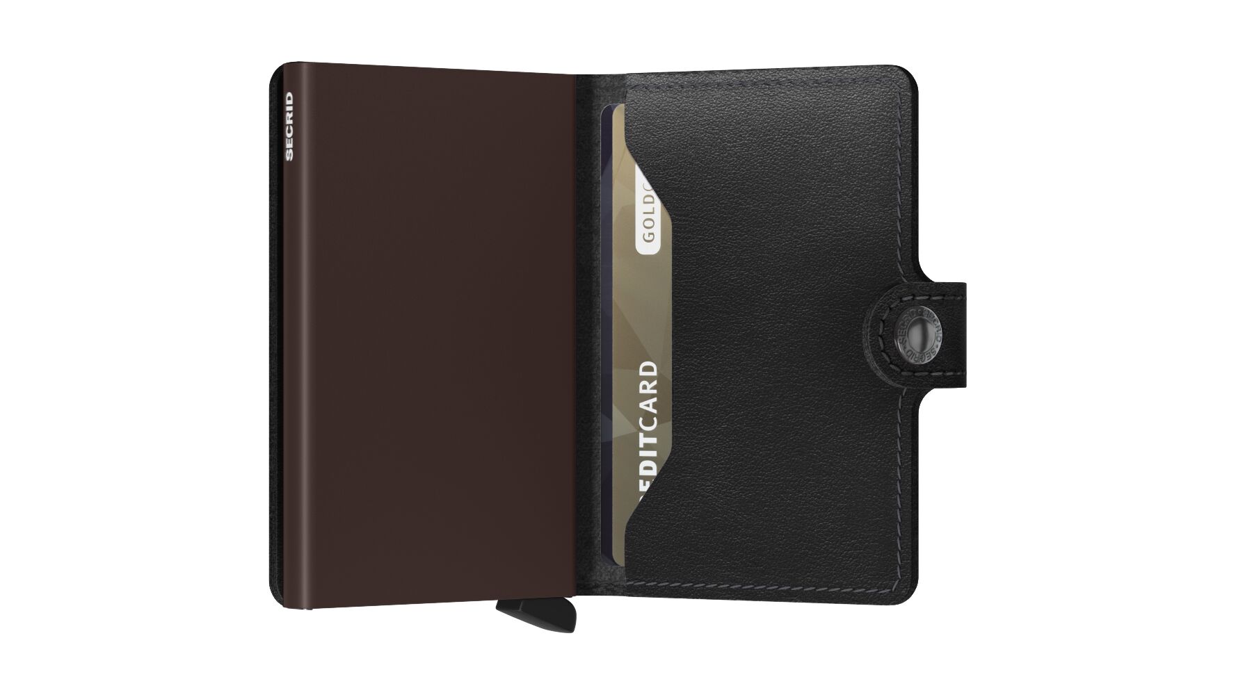 Kortholder | Lommebok | Sort/brun | Pop-Up | Secrid Miniwallet