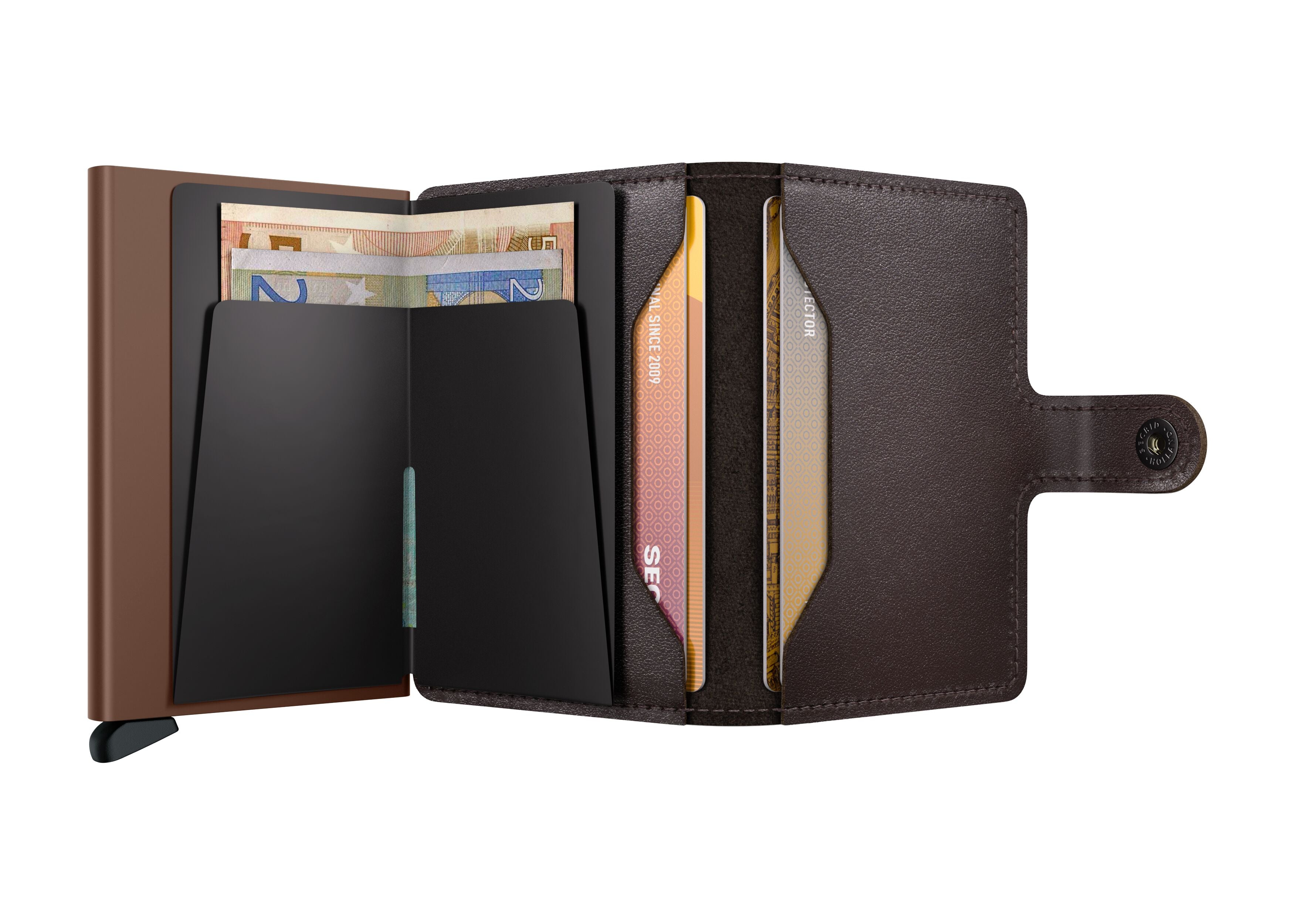 Kortholder | Lommebok | Chocolate | Pop-Up | Secrid Miniwallet