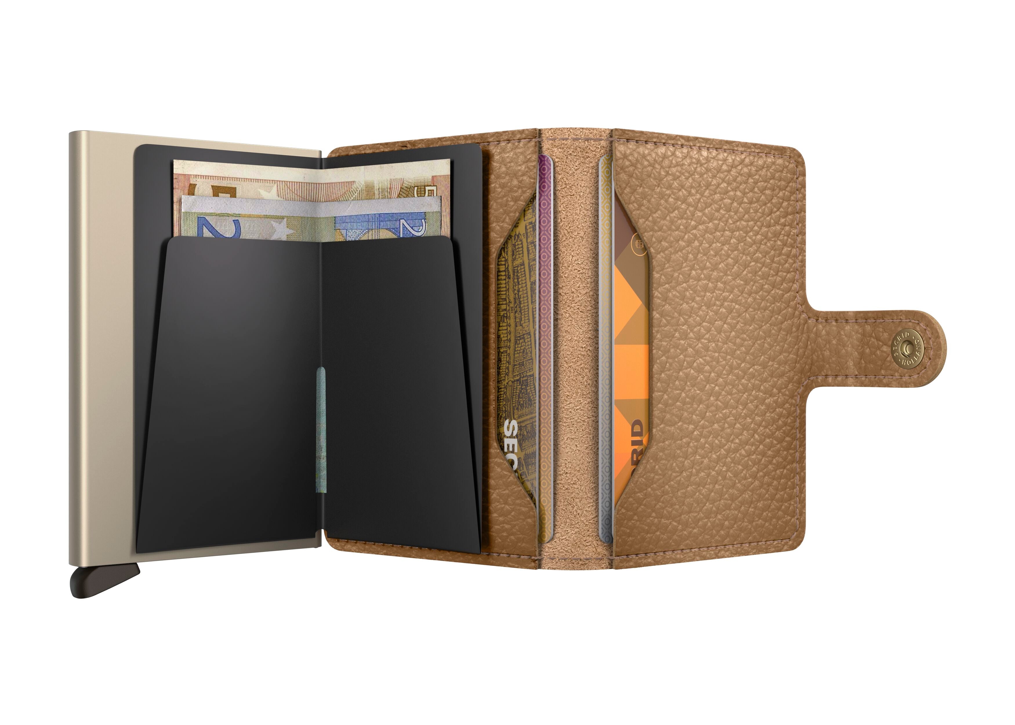 Kortholder | Lommebok | Cappucino | Pop-Up | Secrid Miniwallet