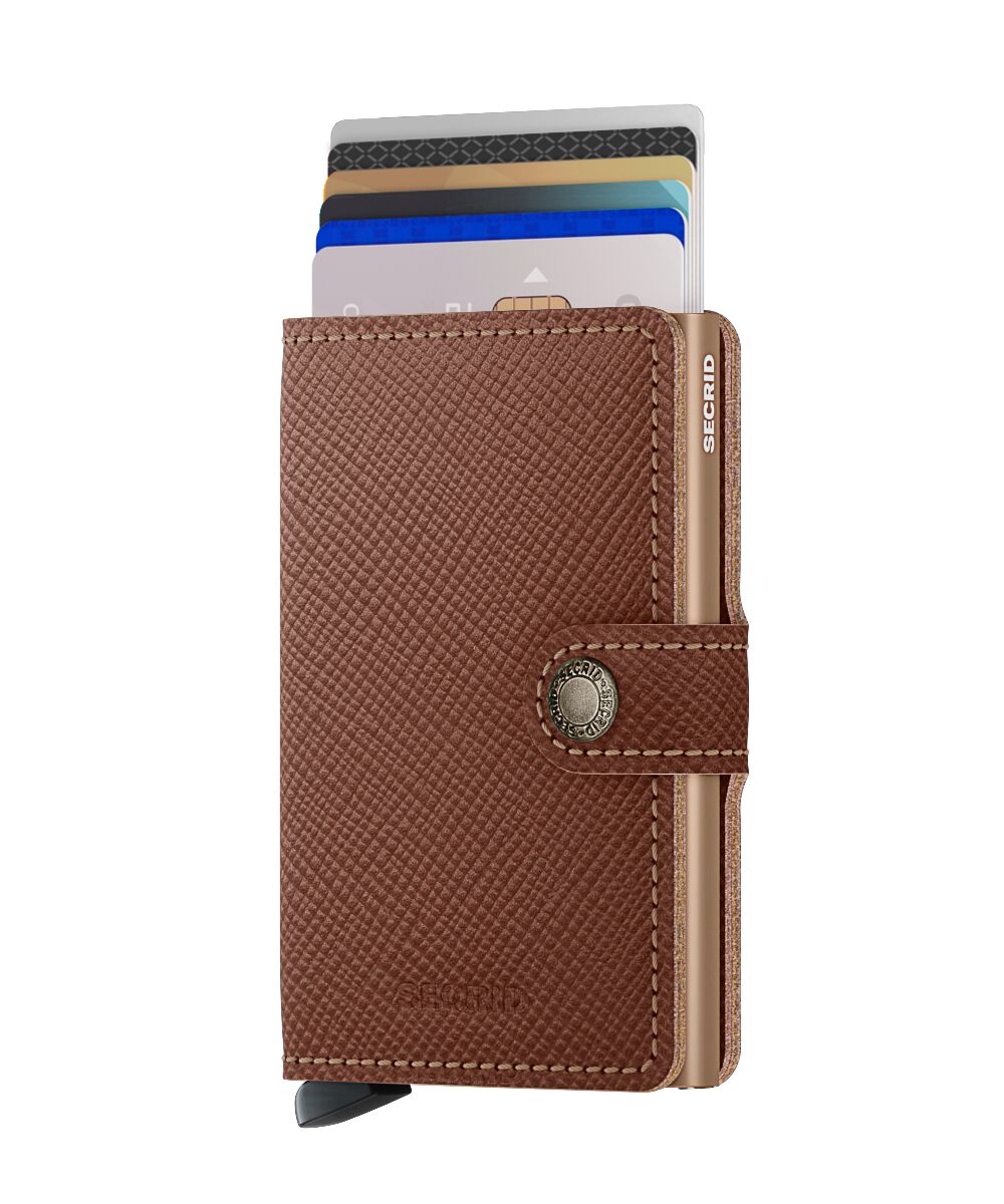 Kortholder | Lommebok | Caramal | Pop-Up | Secrid Miniwallet