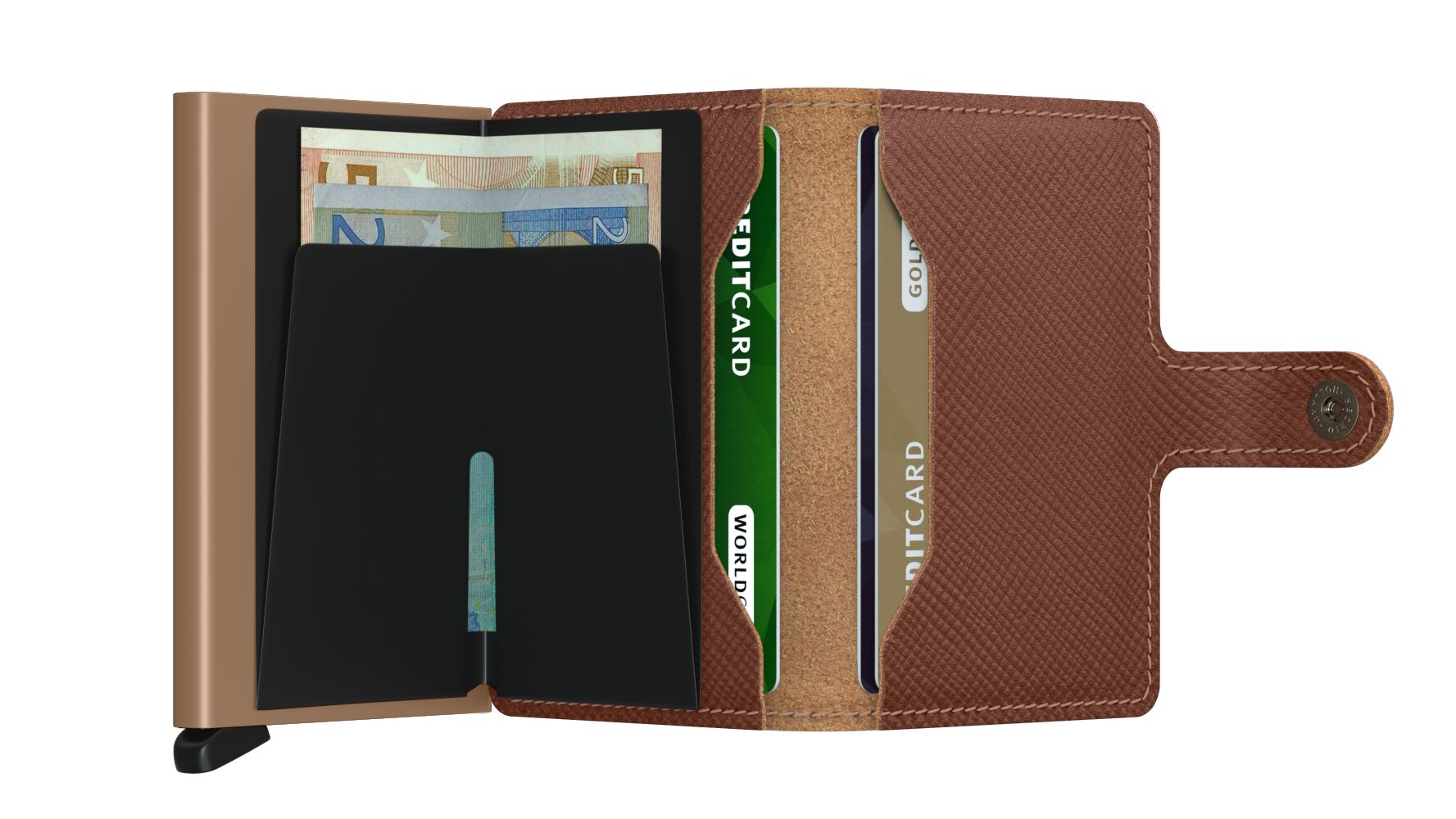 Kortholder | Lommebok | Caramal | Pop-Up | Secrid Miniwallet
