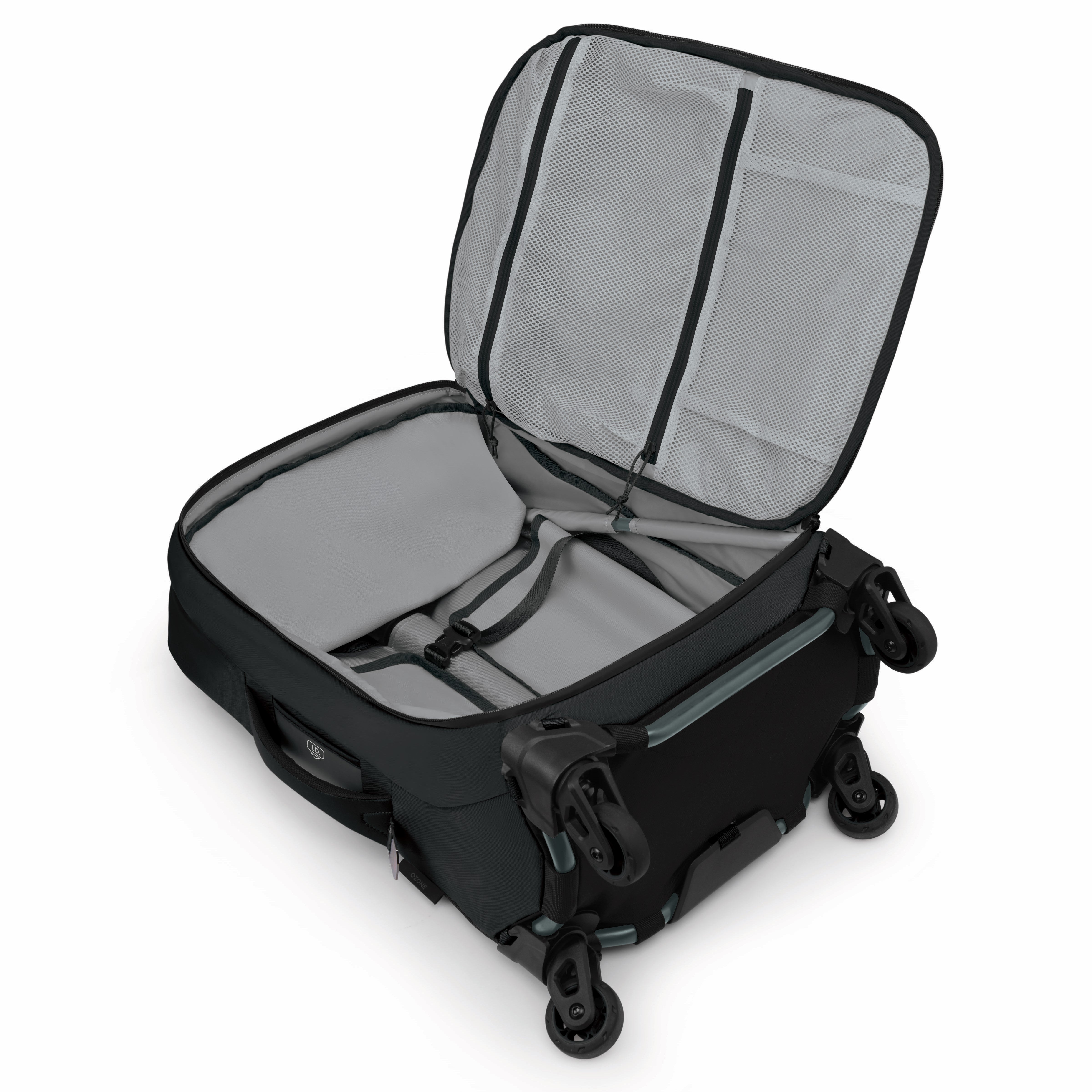 Kabinkoffert | Lett | Sort | 38 Liter | Ozone 4-Wheel Carry On