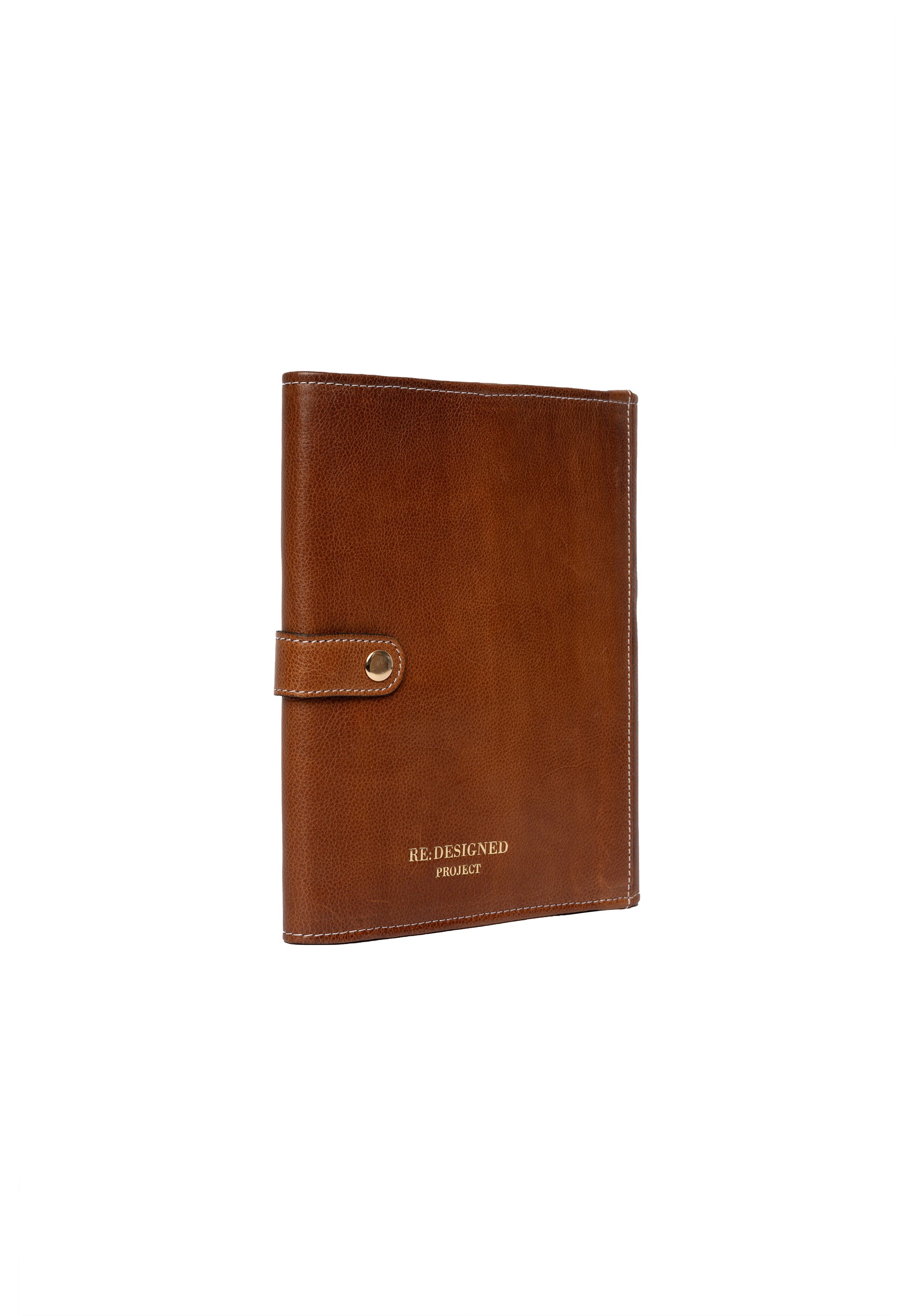 Project 14 Strikkeetui – Skinn, Walnut/Gull