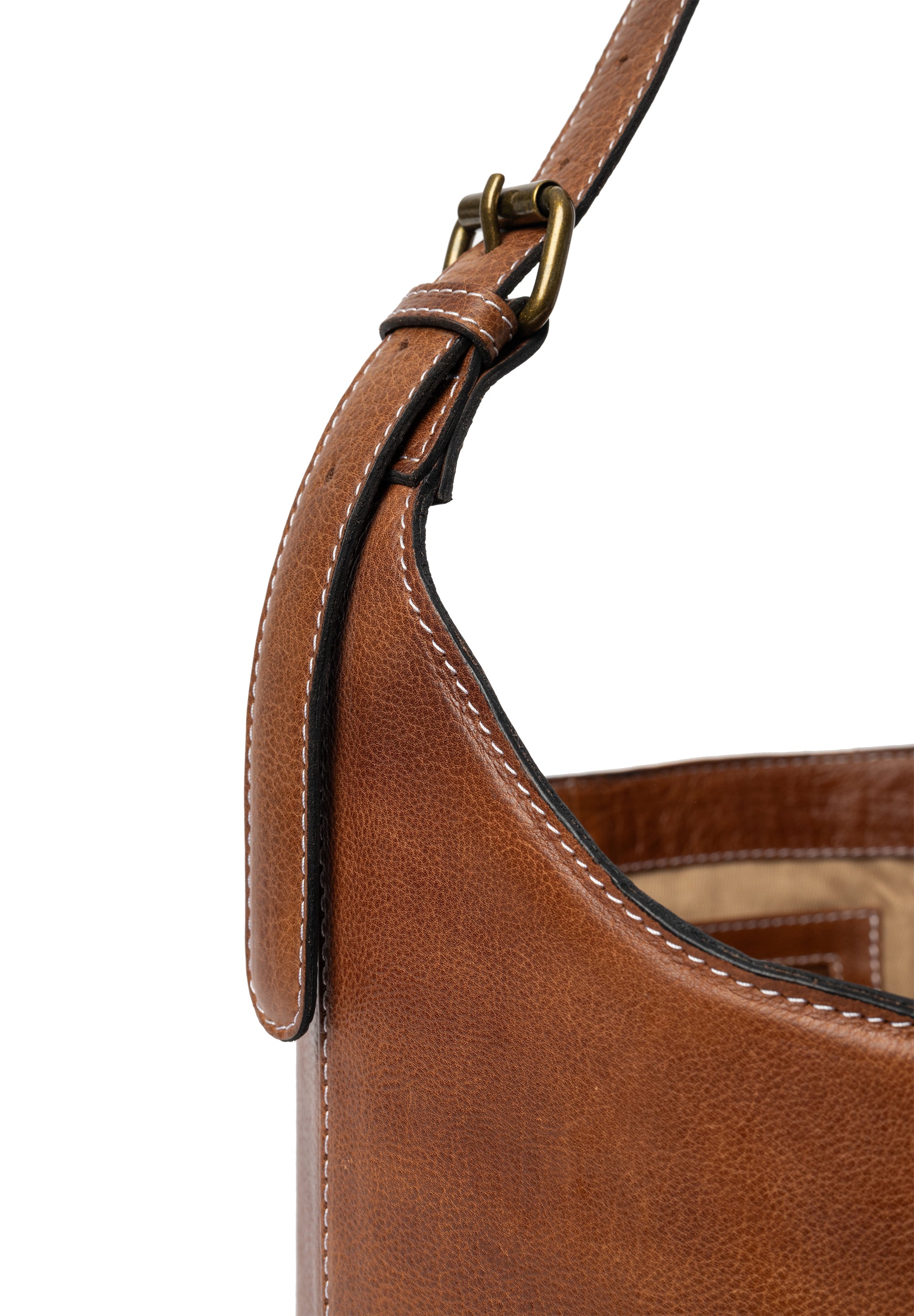 Strikkeveske | Skinn | Medium | Walnut | Project 26 Bucket