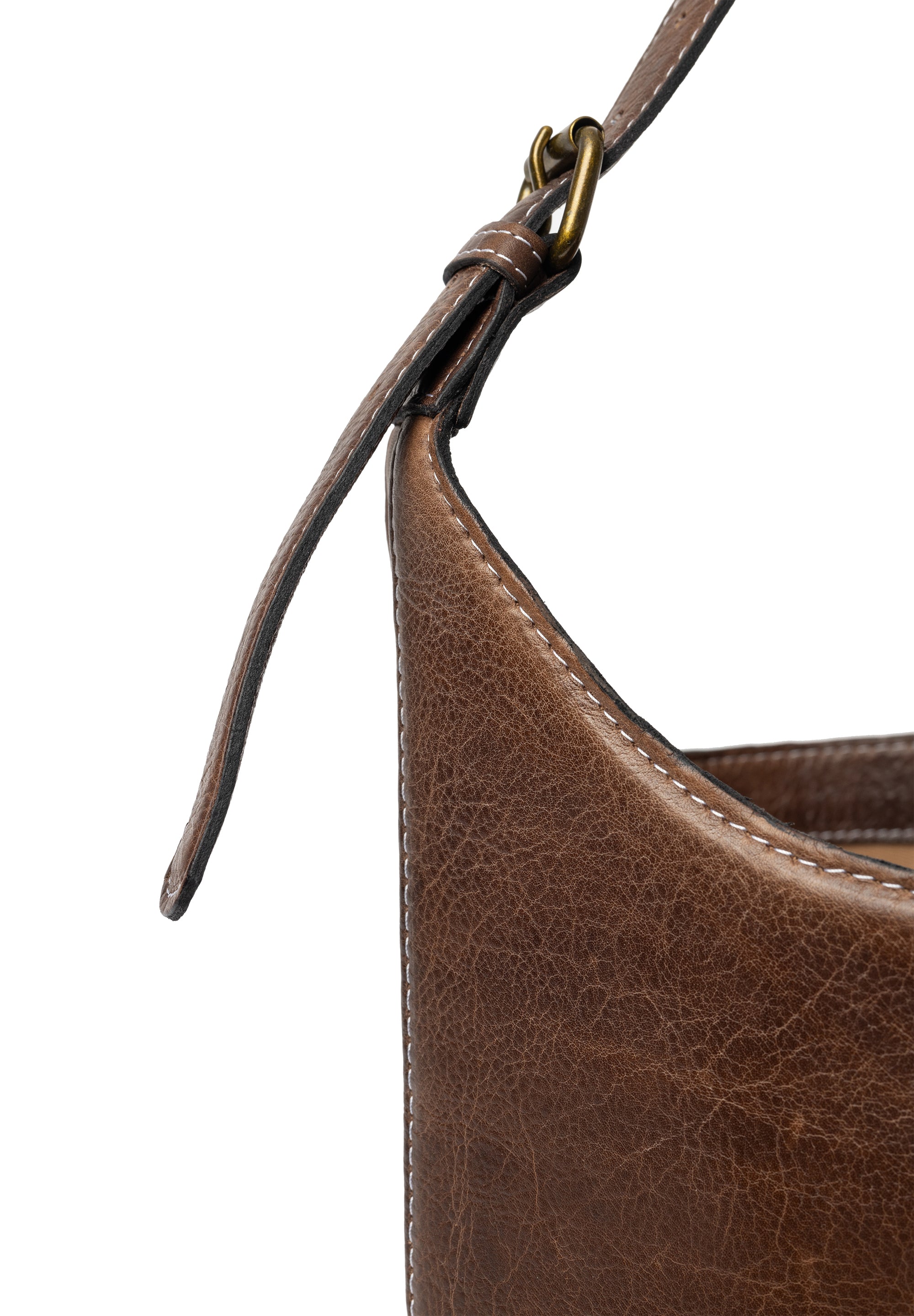 Project 26 Bucket Strikkeveske – Skinn, Medium, Woodsmoke