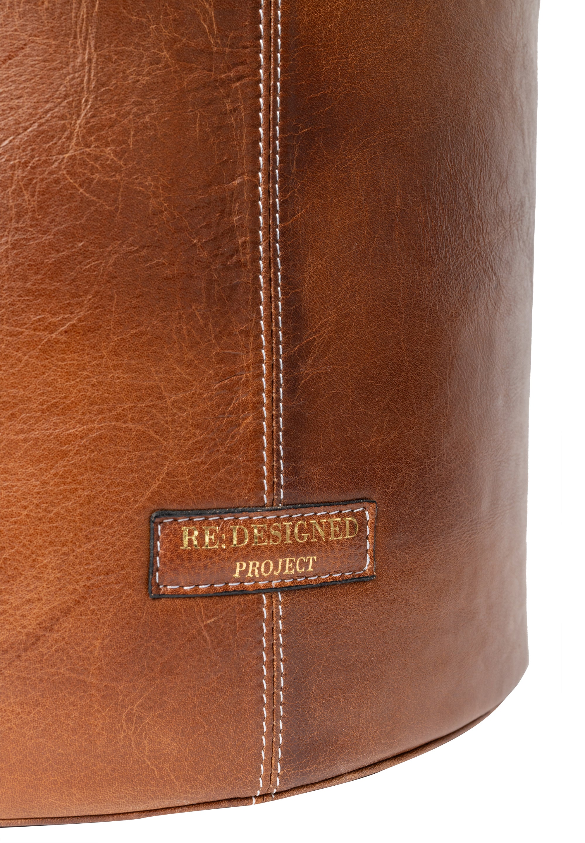 Strikkeveske | Skinn | Stor | Walnut | Project 27 Bucket