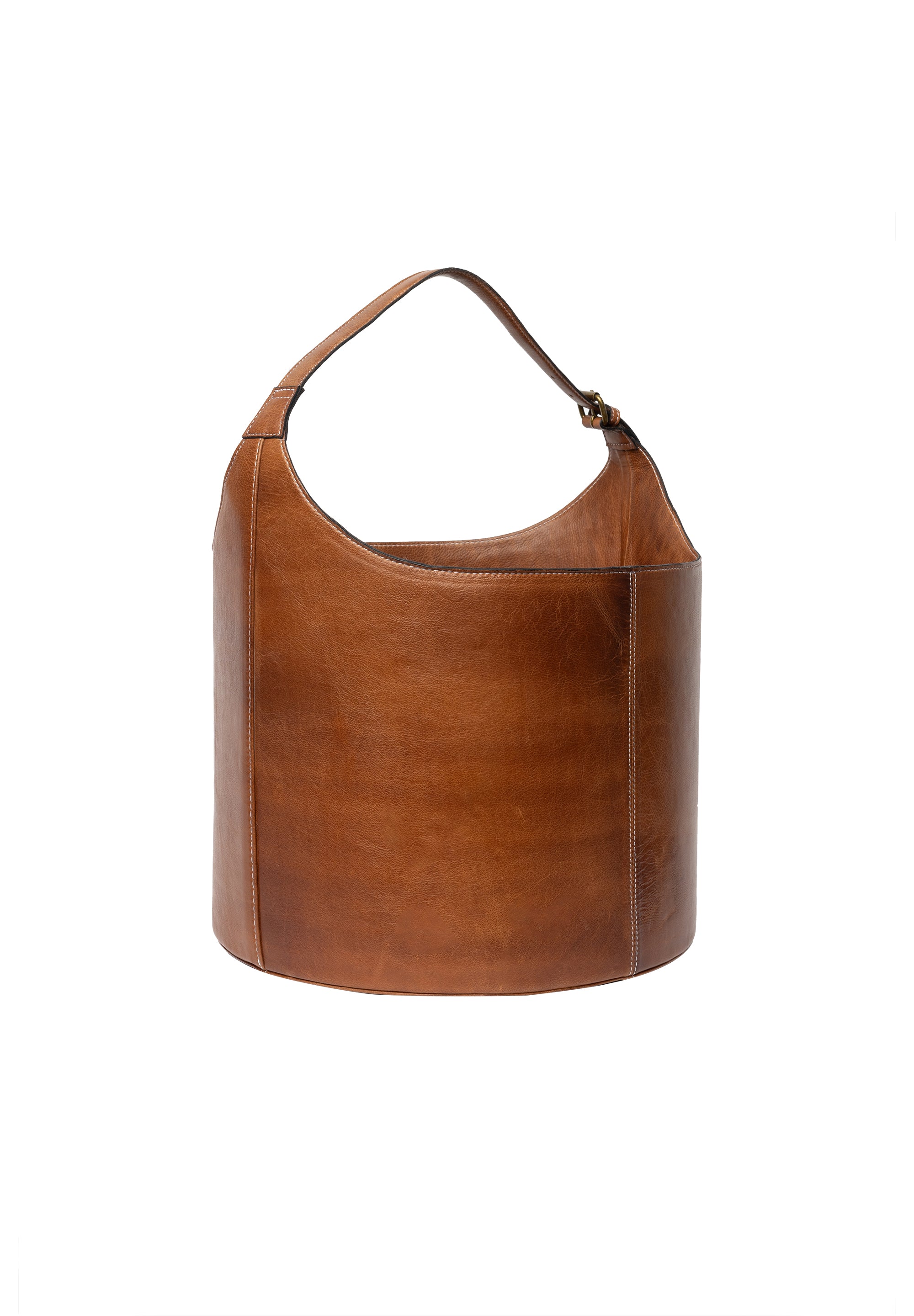Strikkeveske | Skinn | Stor | Walnut | Project 27 Bucket