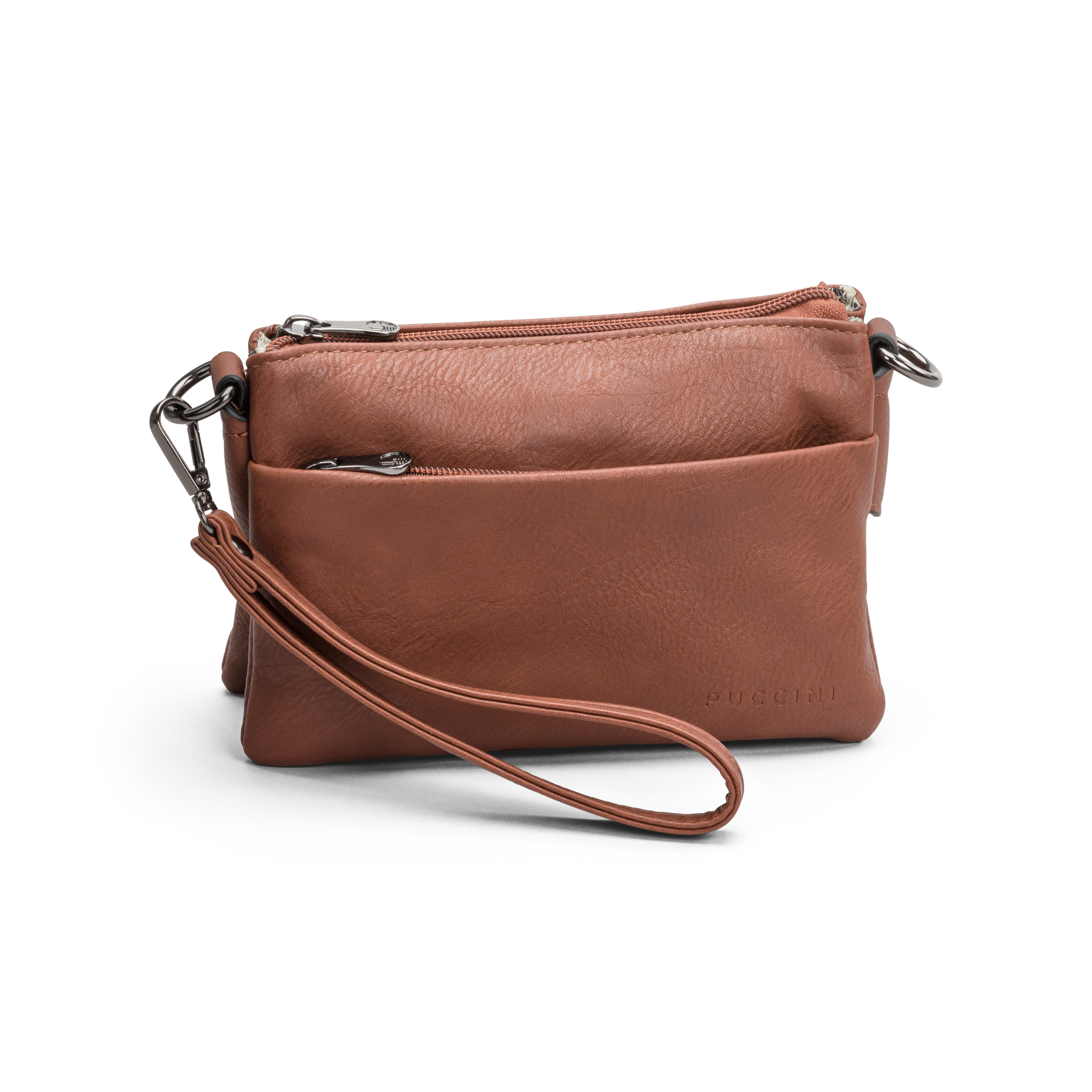 Clutch/ Selskapsveske | Cognac | Avtagbar langreim | 4343220 Donna