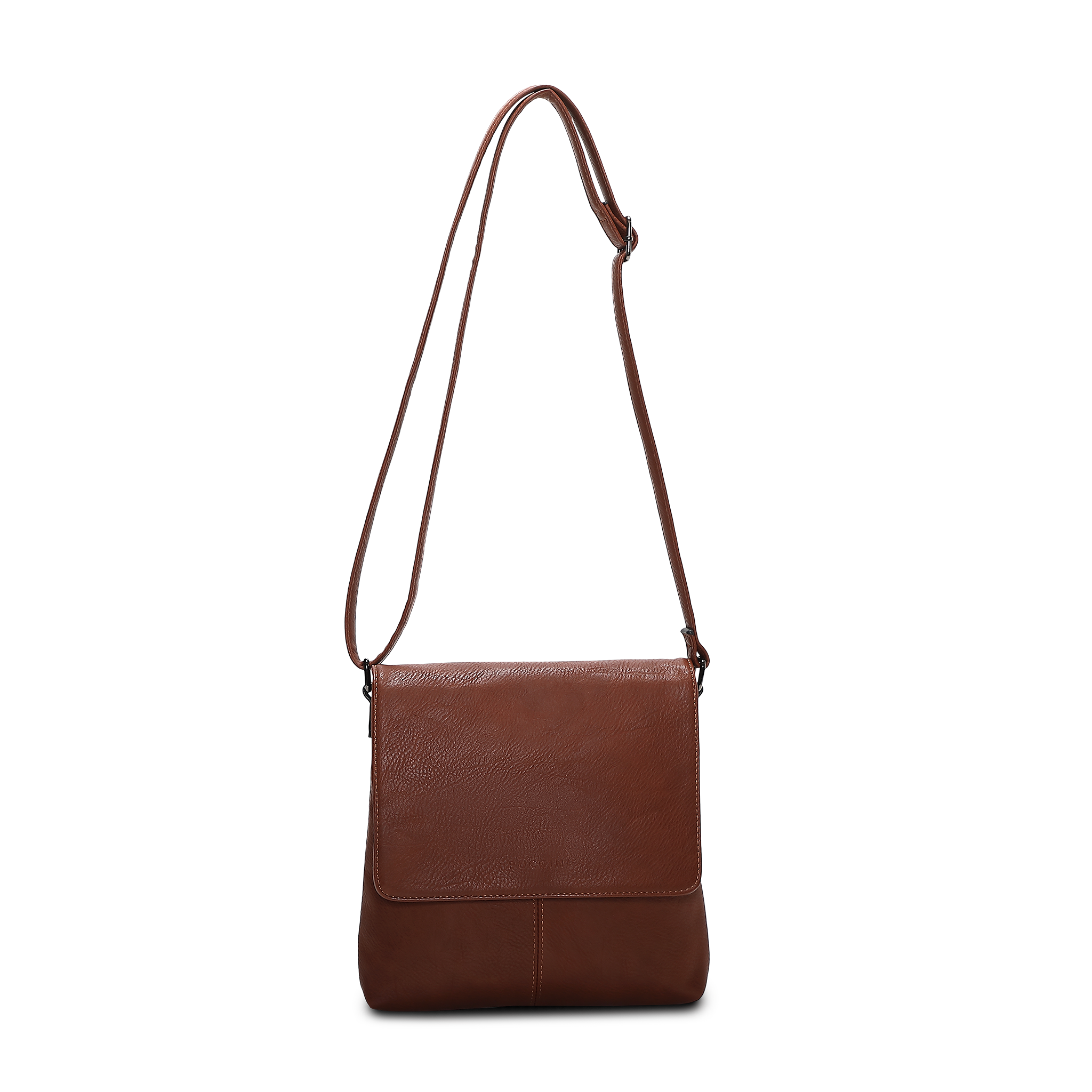 Crossbody veske | Glidelås i toppen | Cognac |4351116 Donna