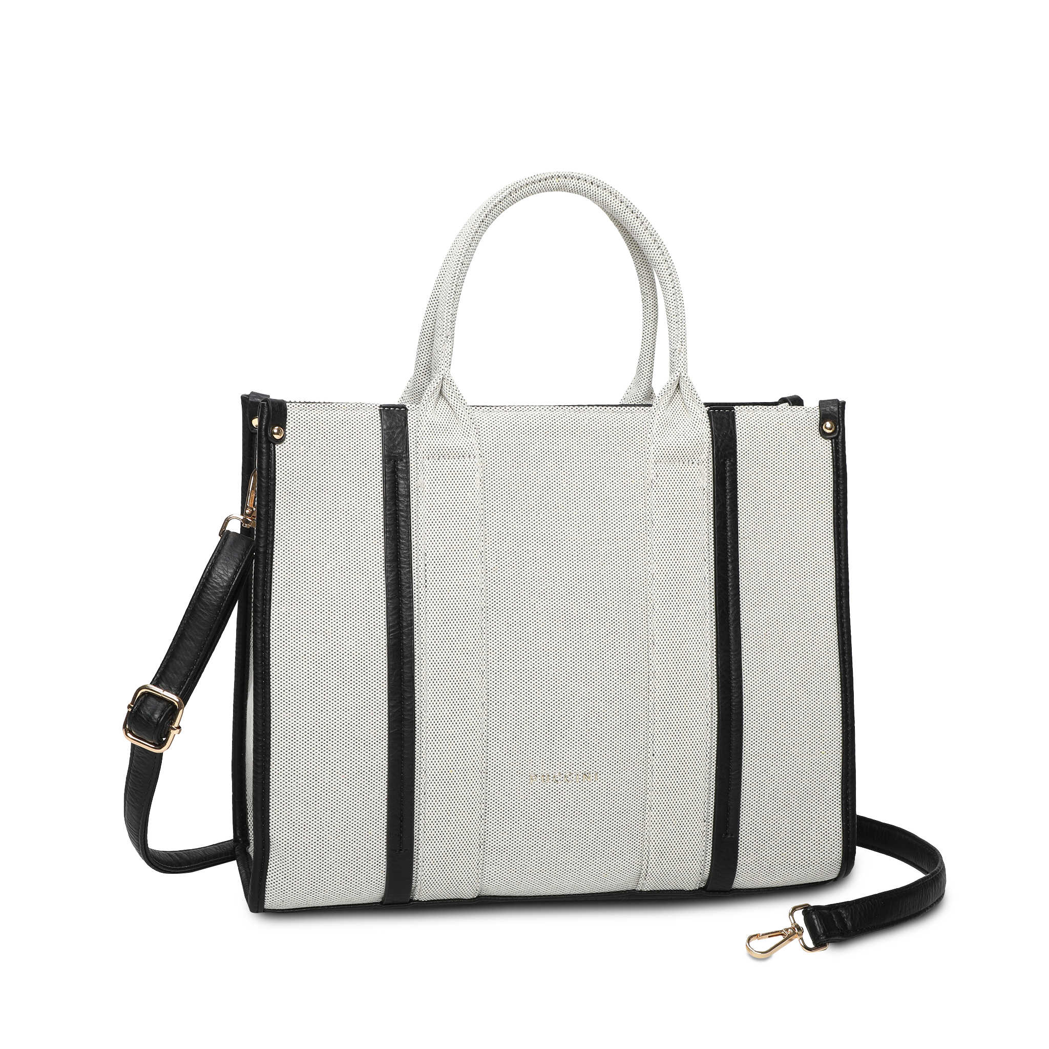 Håndveske | Beige/Black | Romslig | 4351122 Linea