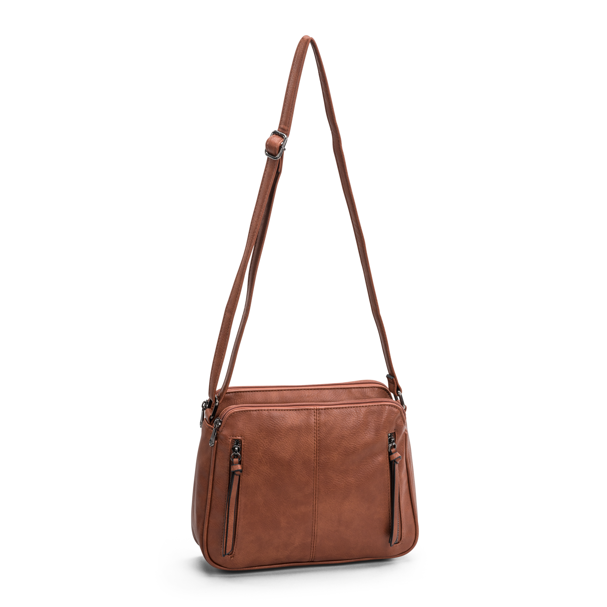 Crossover Veske | Flere rom | Cognac | Donna