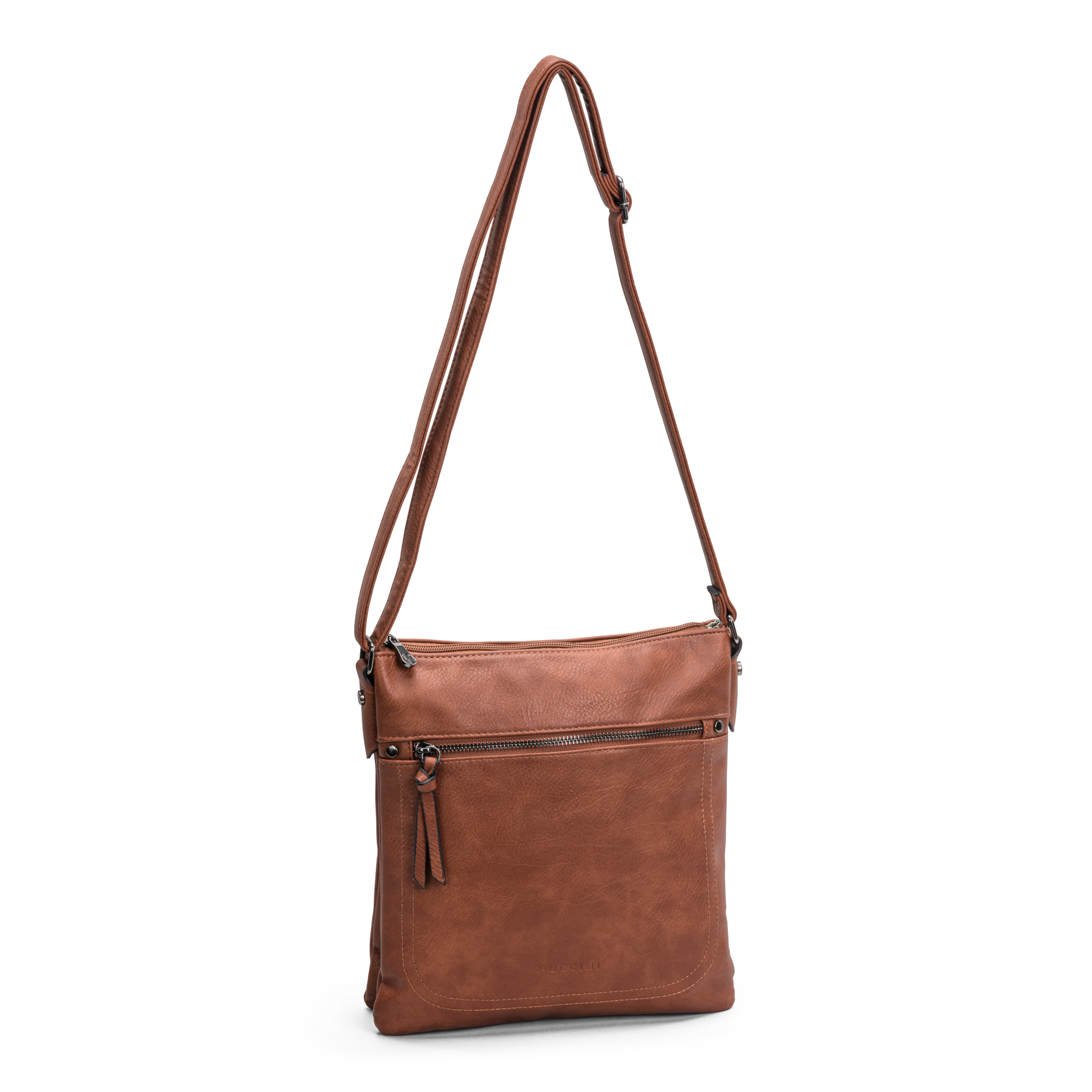 Crossover Veske | Justerbar skulderstropp | Cognac | Donna 4391117