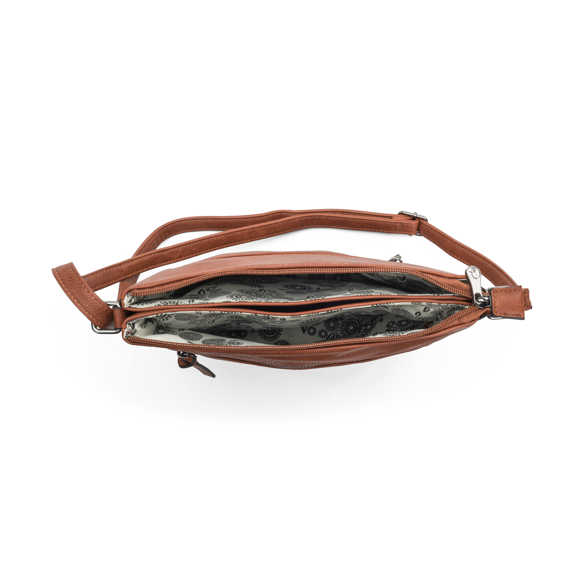 Crossover Veske | Justerbar skulderstropp | Cognac | Donna 4391117