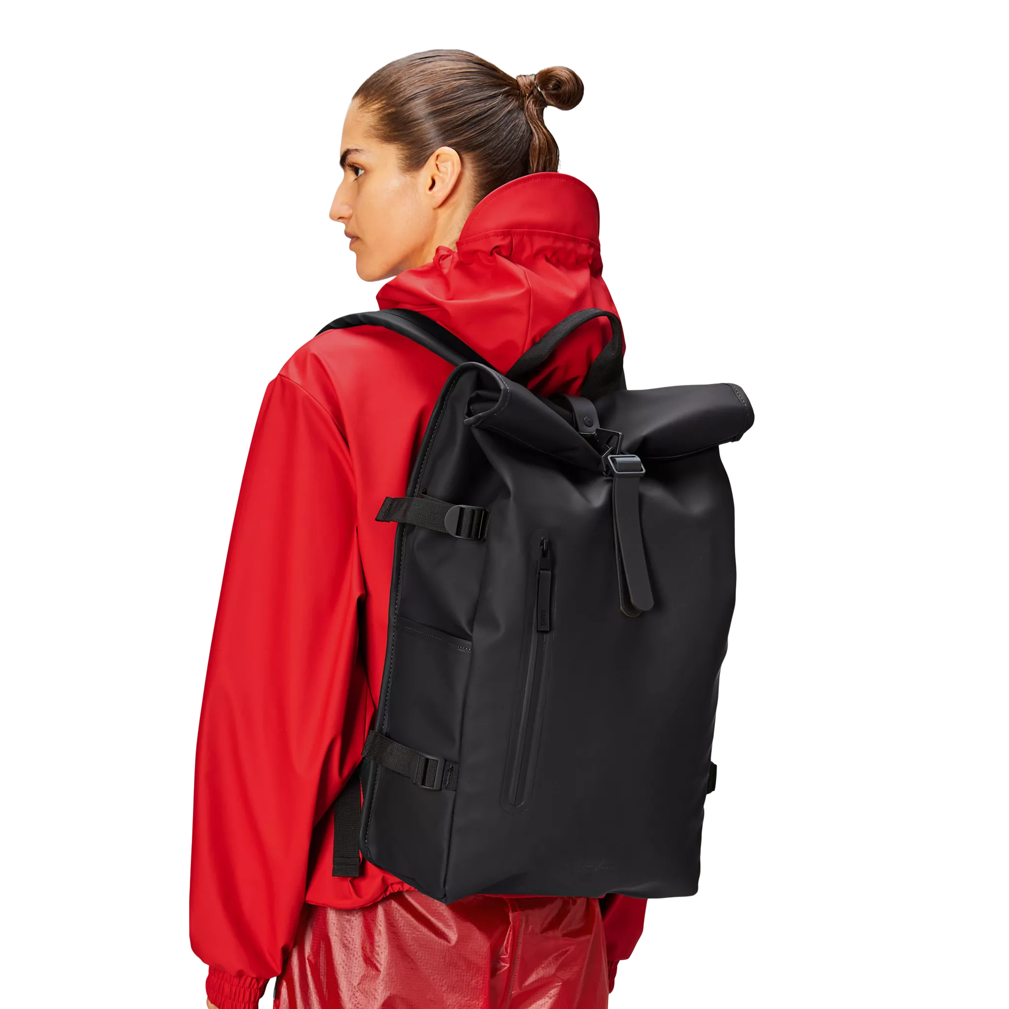 Ryggsekk | Stor | Sort | Vanntett | Rolltop Rucksack Large
