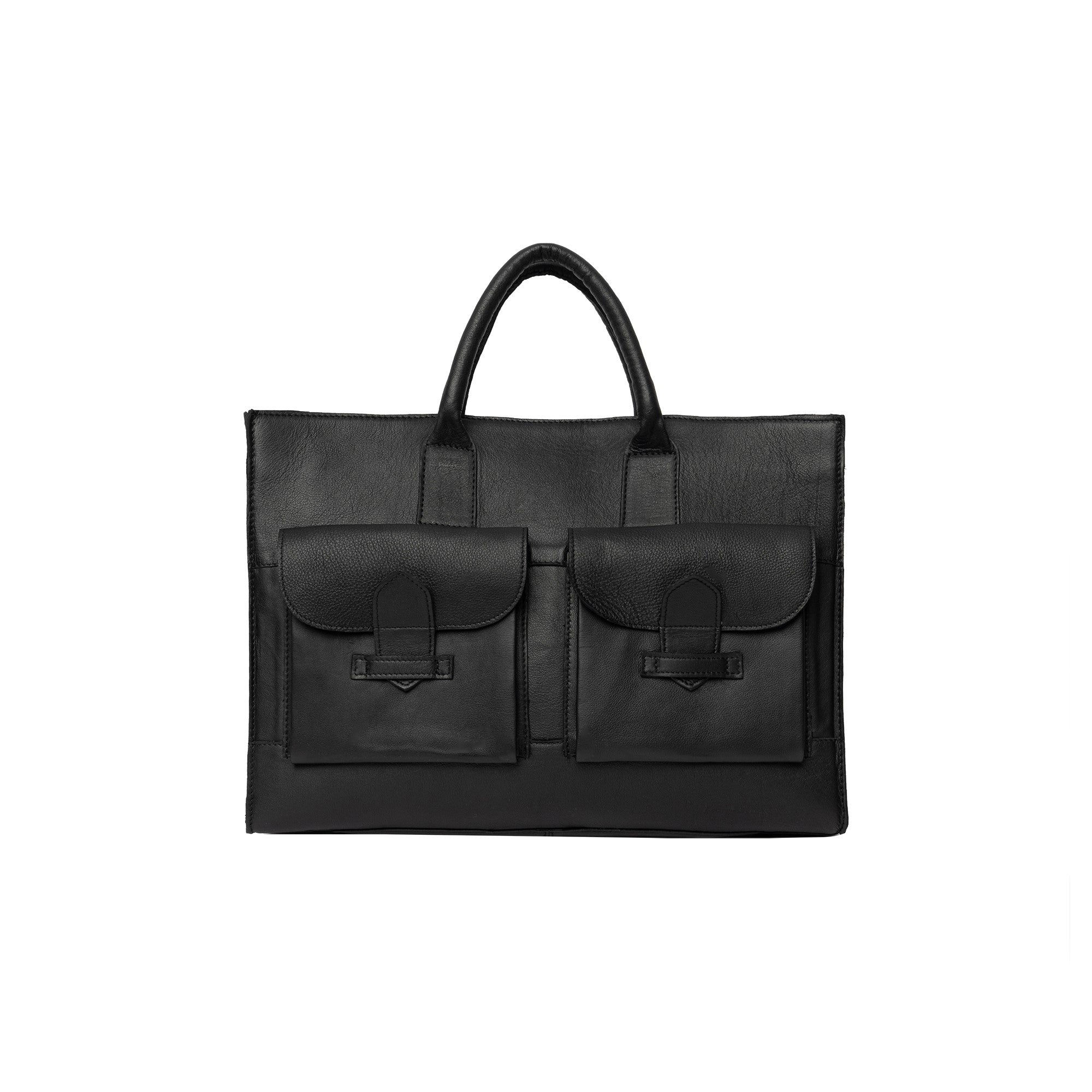 Feline Bag, stor skinnveske fra Re:Designed By Dixie i fargen Sort, vist fra fronten