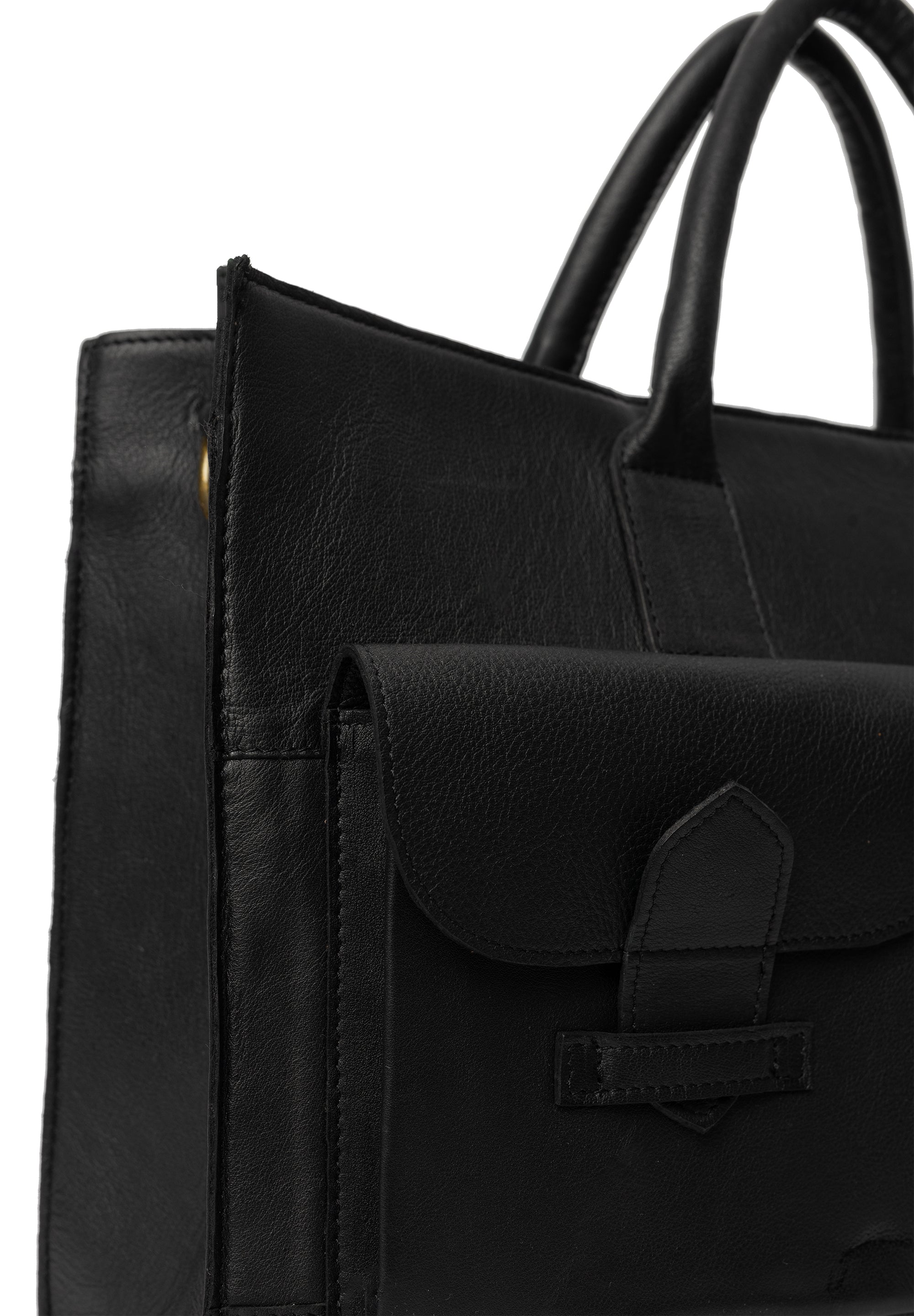 Feline Bag, stor skinnveske fra Re:Designed By Dixie i fargen Sort, nærbilde