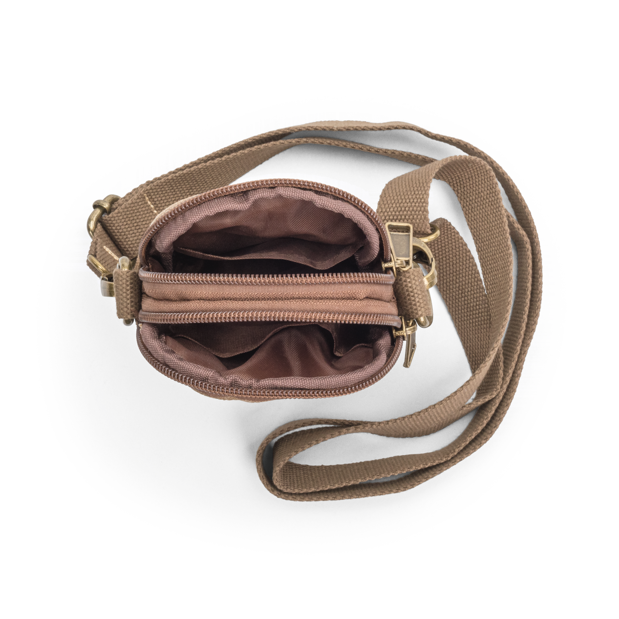 Mobilveske | Crossbody | Regulerbar skulderreim | 7500300-Camel