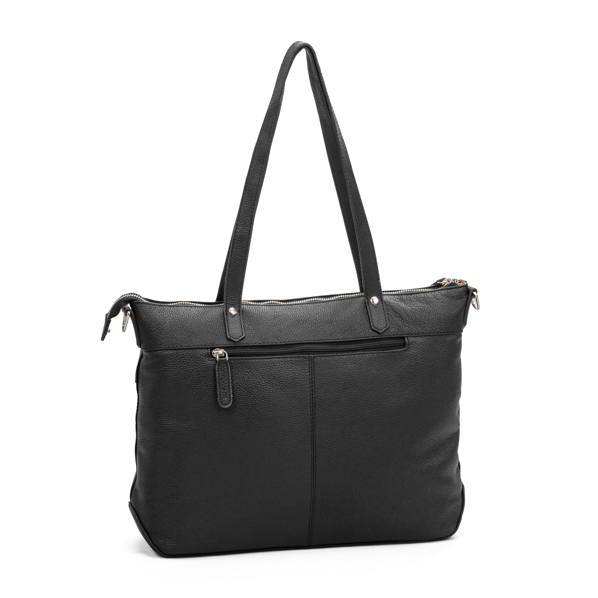 Tote Bag – Skinn, Sort, Stor