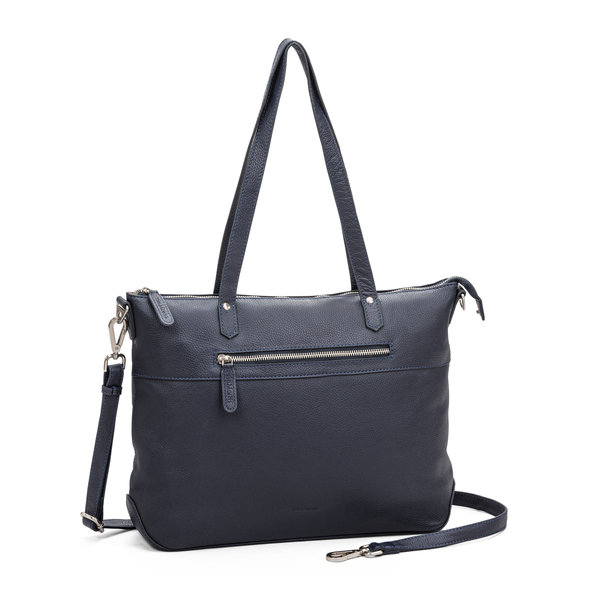 Tote Bag – Skinn, Blå, Stor