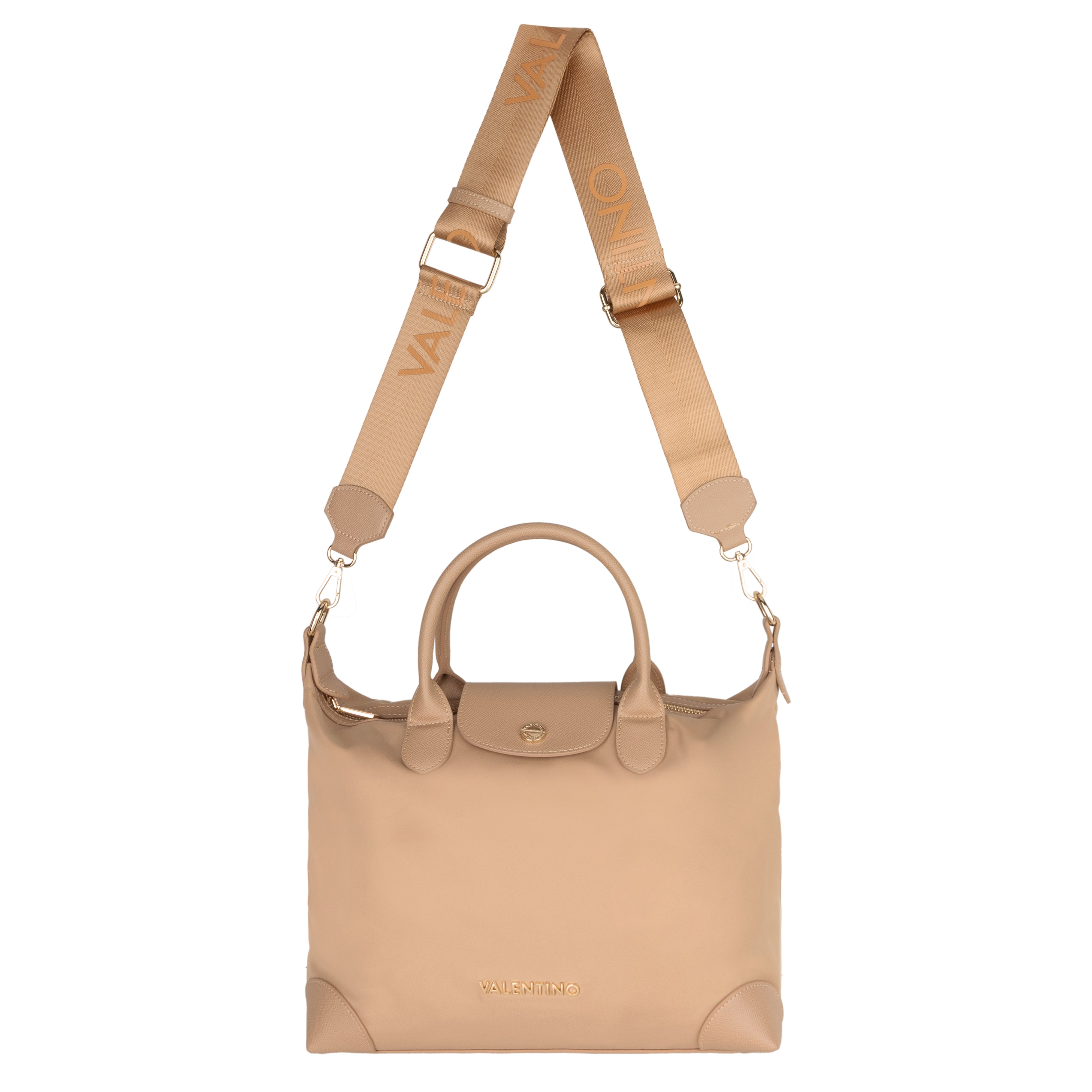 Håndveske | Nylon | 2 langreim | Beige | JOLLY RE