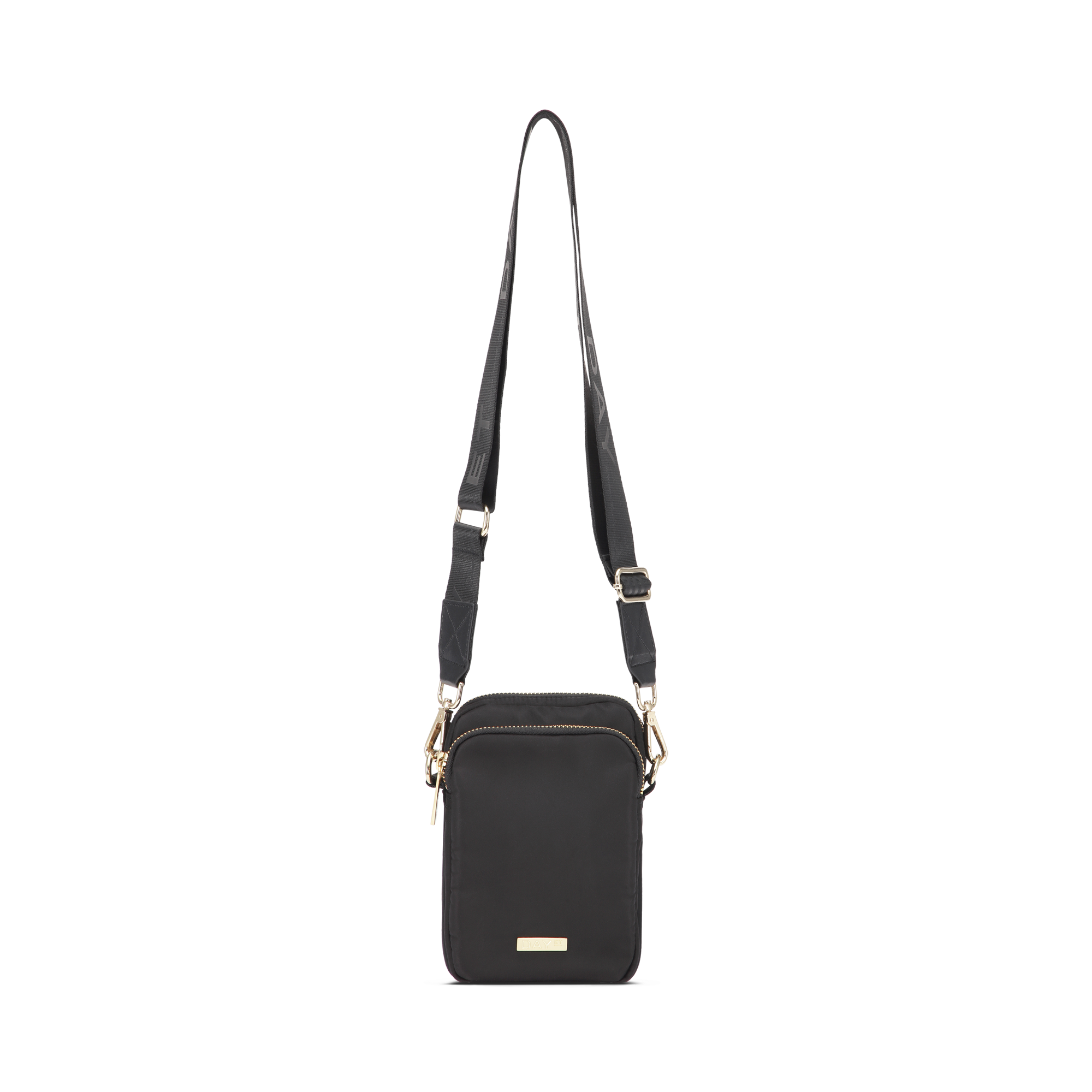 Mobilveske | Liten Crossover | Sort | RE-Logo Band Compact Mini