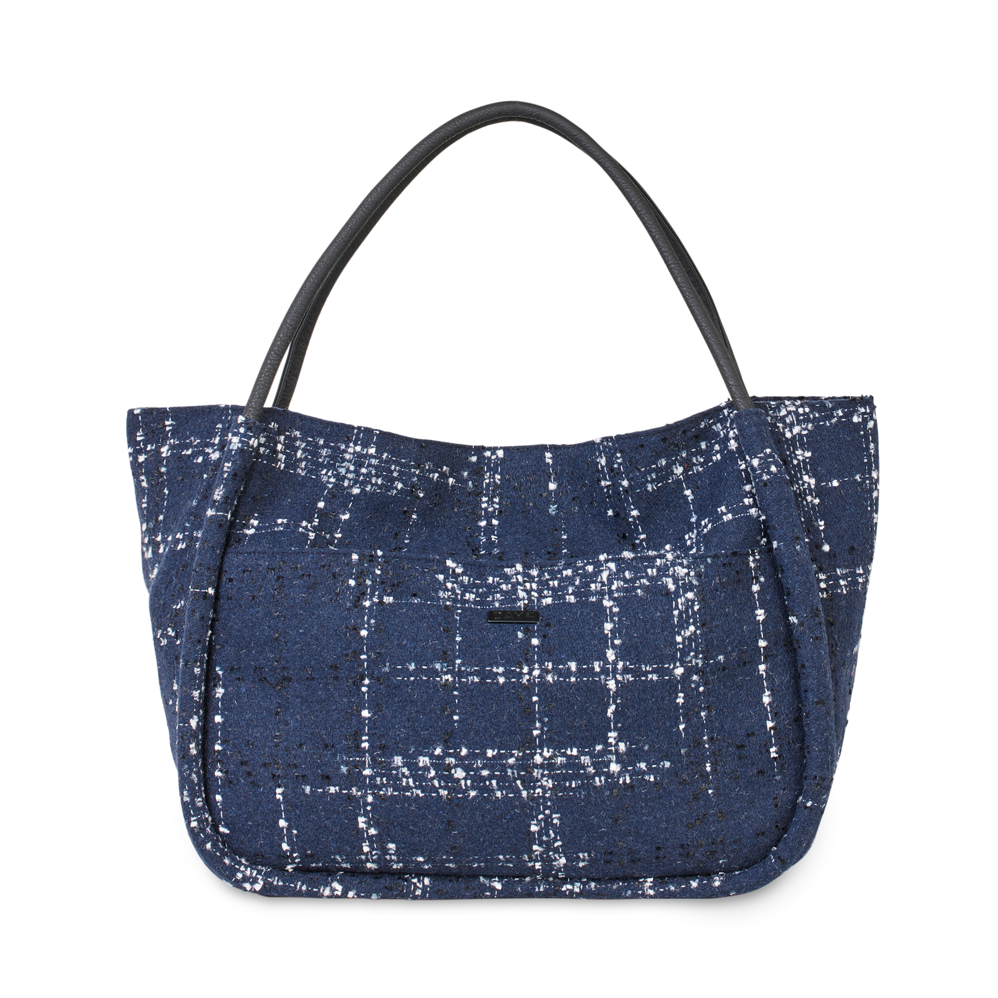 Day GW J Plaid Small Shopper Navy Blazer