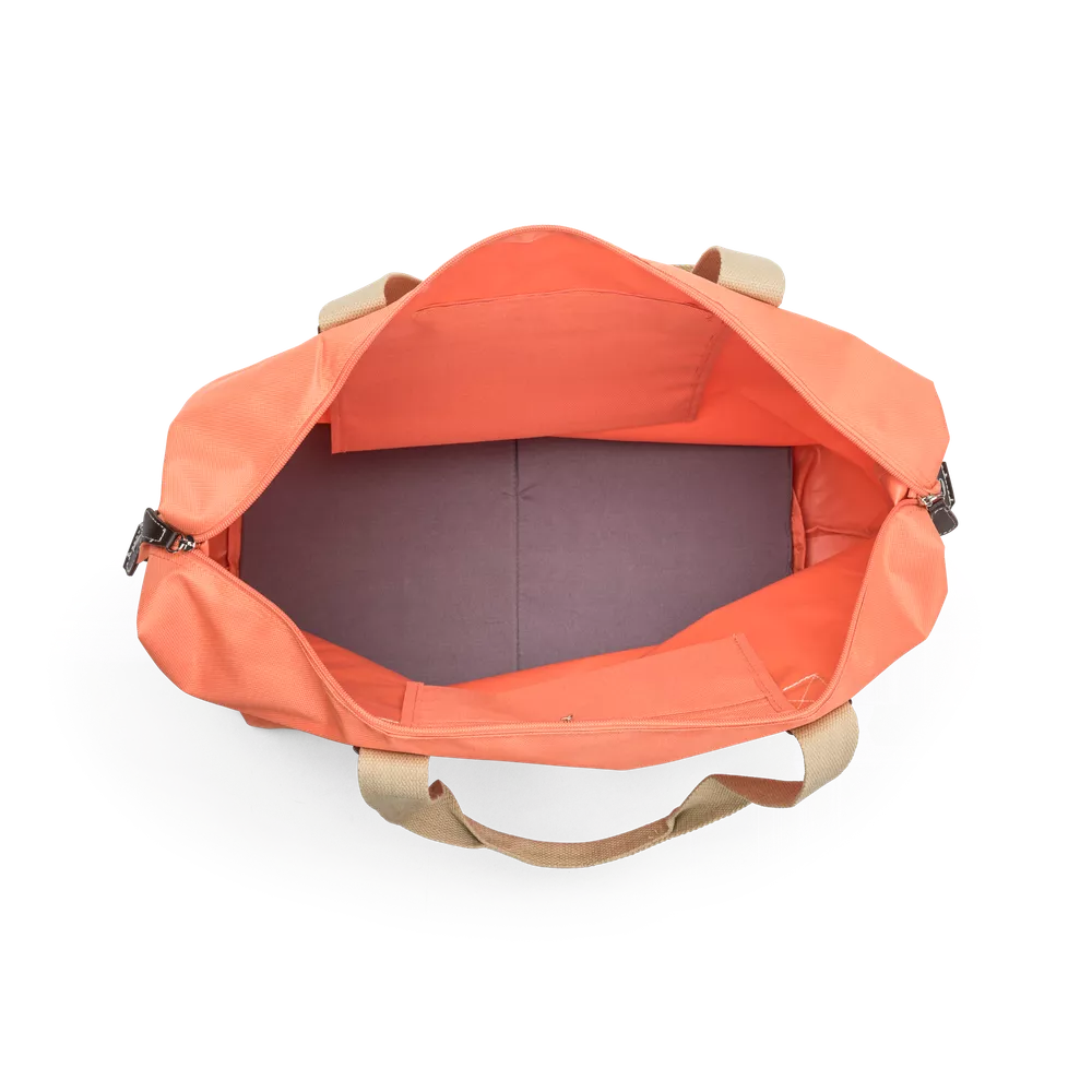 Weekend bag | Stor | Romslig Hovedrom | Orange | To Bærehåndtak | Tina