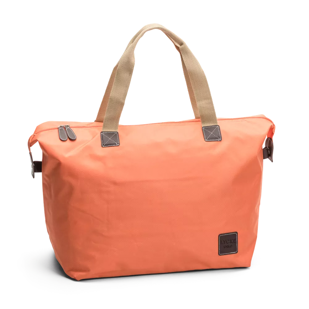Weekend bag | Stor | Romslig Hovedrom | Orange | To Bærehåndtak | Tina