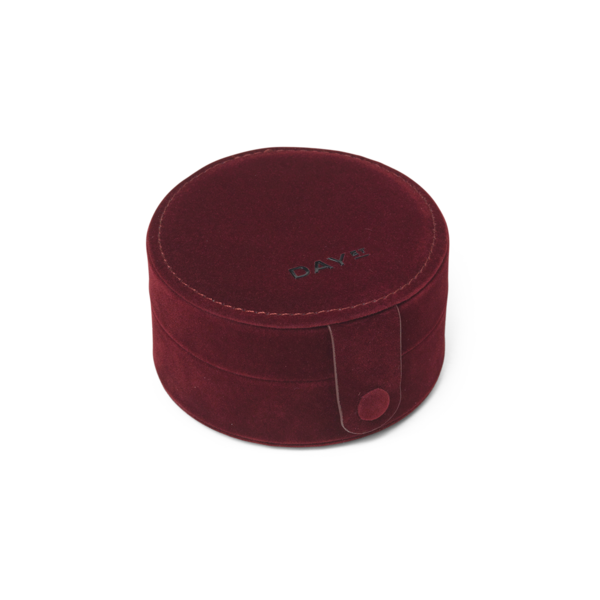 Smykkeskrin Reise | Liten | Rød | Round Beet