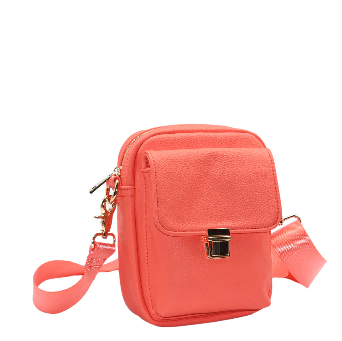 Crossbody Skulderveske | Liten | Vegansk | Vannavstøtende | Coral | Ida Citybag