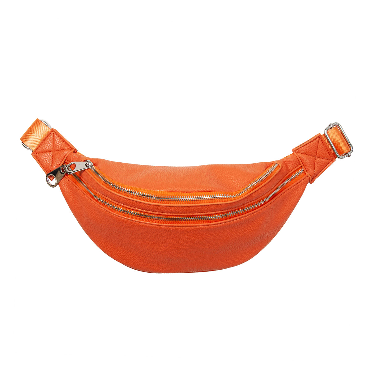 Bumbag | Mellomstor | Vegansk | Lusterbar reim | Orange