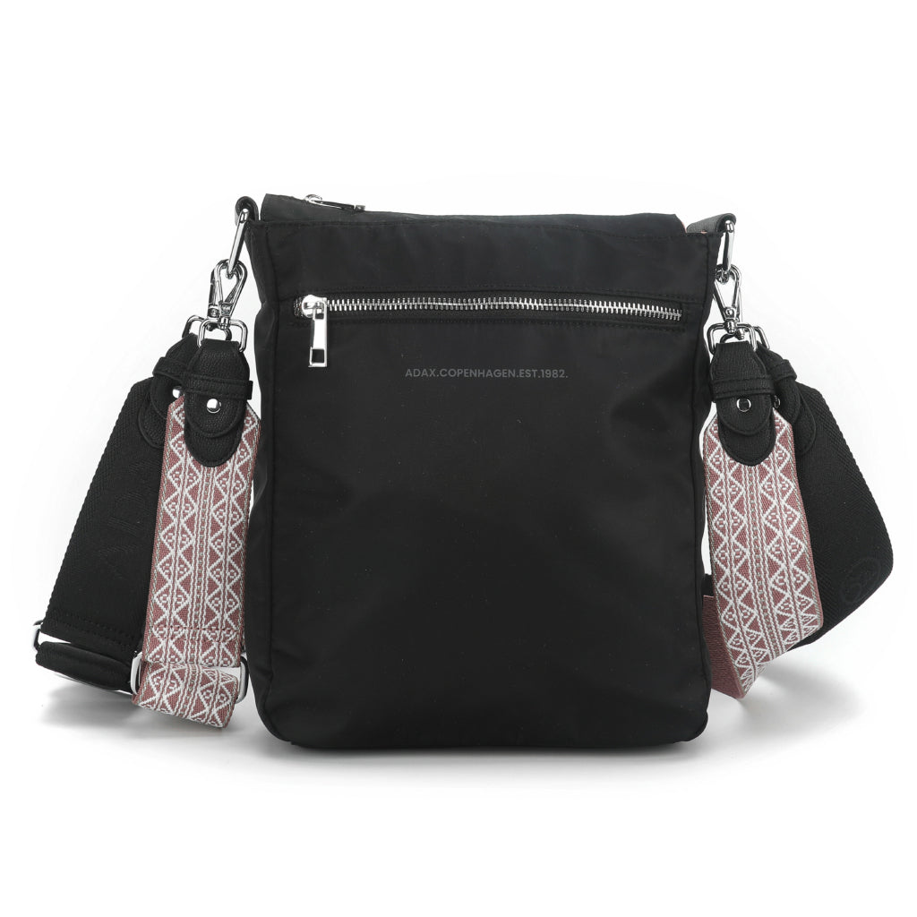 Crossover Veske | To Avtagbare skulderreim | Sort | Messenger | Nylon | Novara Kristel Magenta