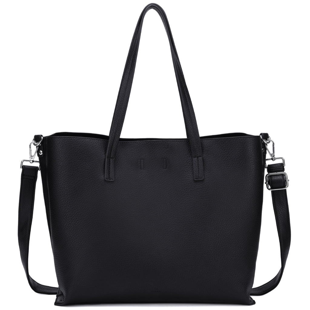 Veske | Vegan | Sort | Stor | Hello I'm Vegan Fenn