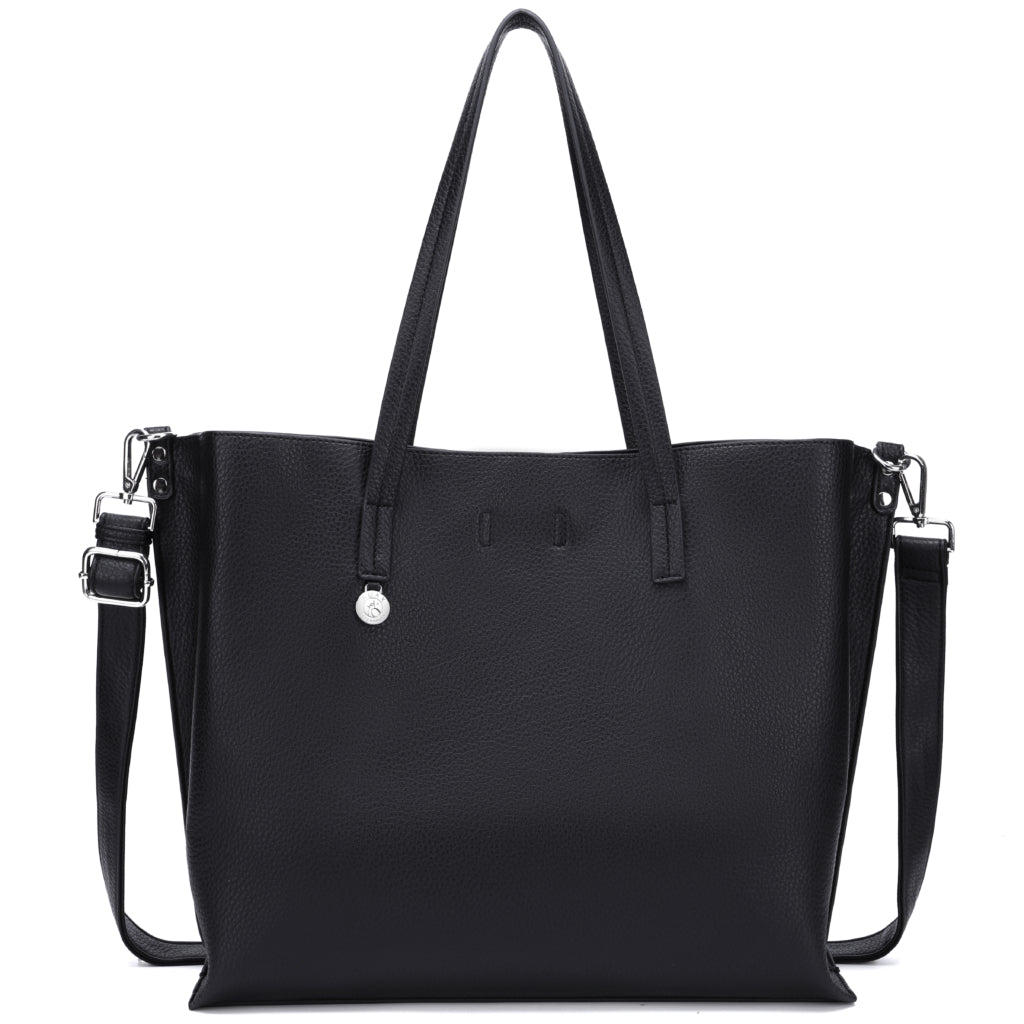 Veske | Vegan | Sort | Stor | Hello I'm Vegan Fenn