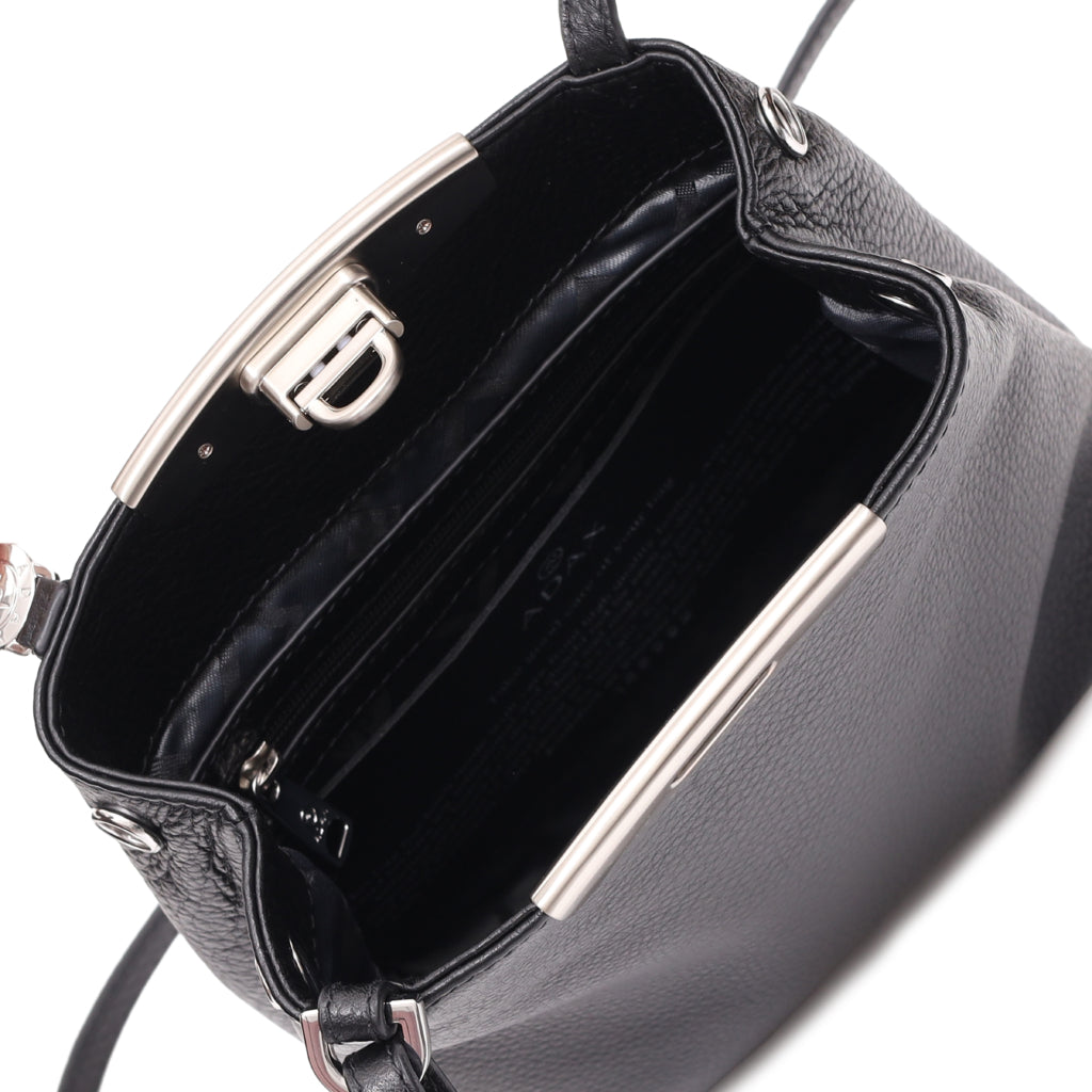 Crossbody | Skinn | Regulerbar langreim | Sort | 188992 Cormorano Vilma