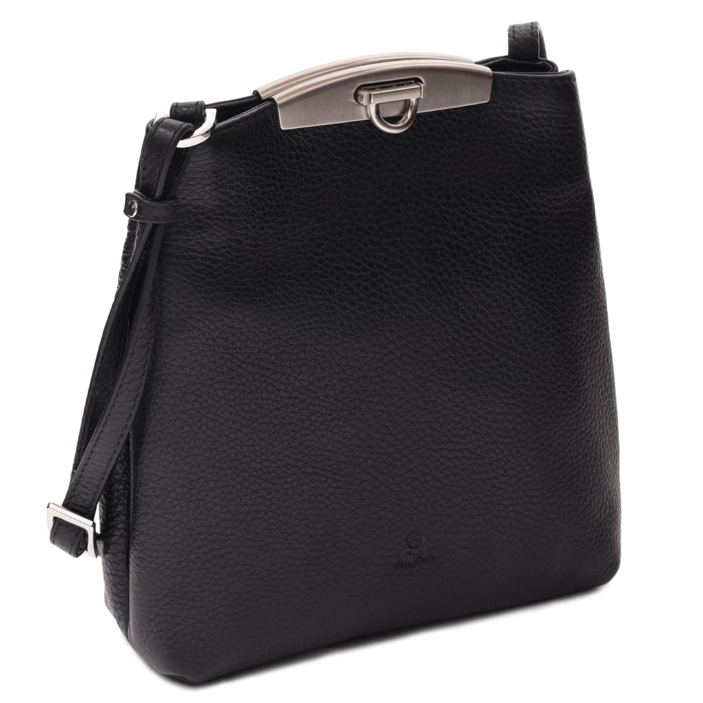 Crossbody | Skinn | Regulerbar langreim | Sort | 188992 Cormorano Vilma