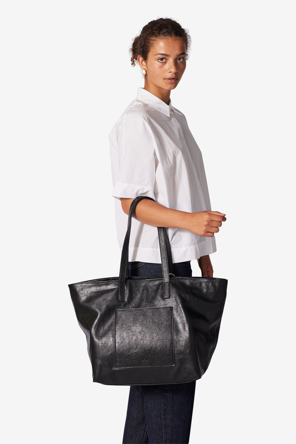 Skulderveske | Shopper | Sort | Stor | Hello I'mVegan Lena
