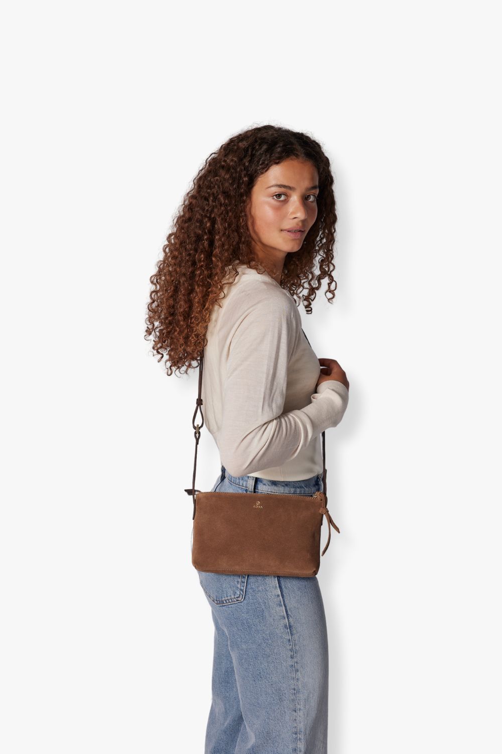 Crossbody | Semsket Skinn | Latte | Rozzano Lilly