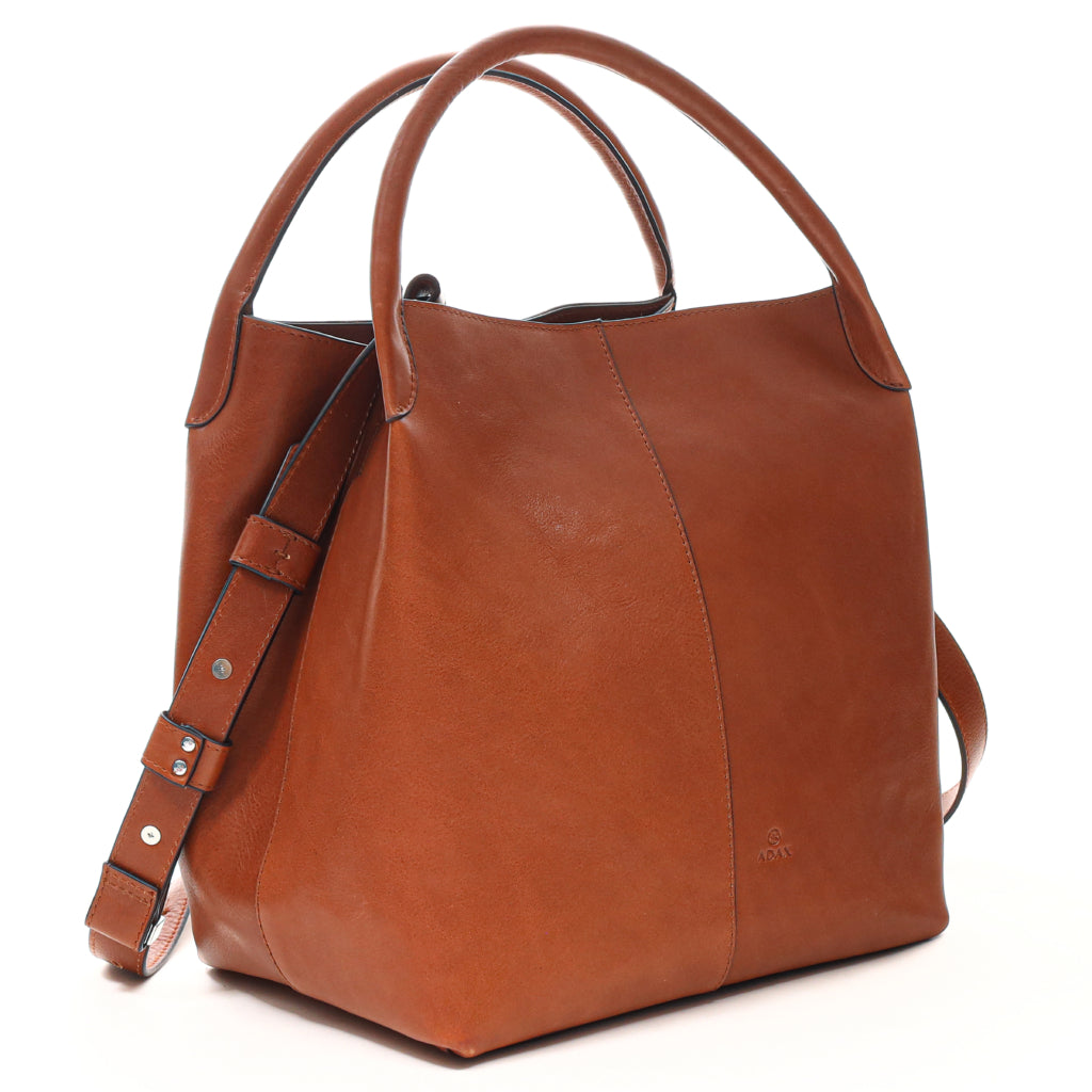 Skulderveske | Skinn | Langreim | Brun | 20795903 Kayla