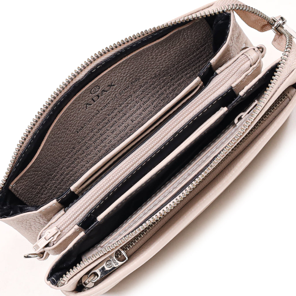 Skinnveske/Clutch | Stone | Justerbar Langreim | Cormorano