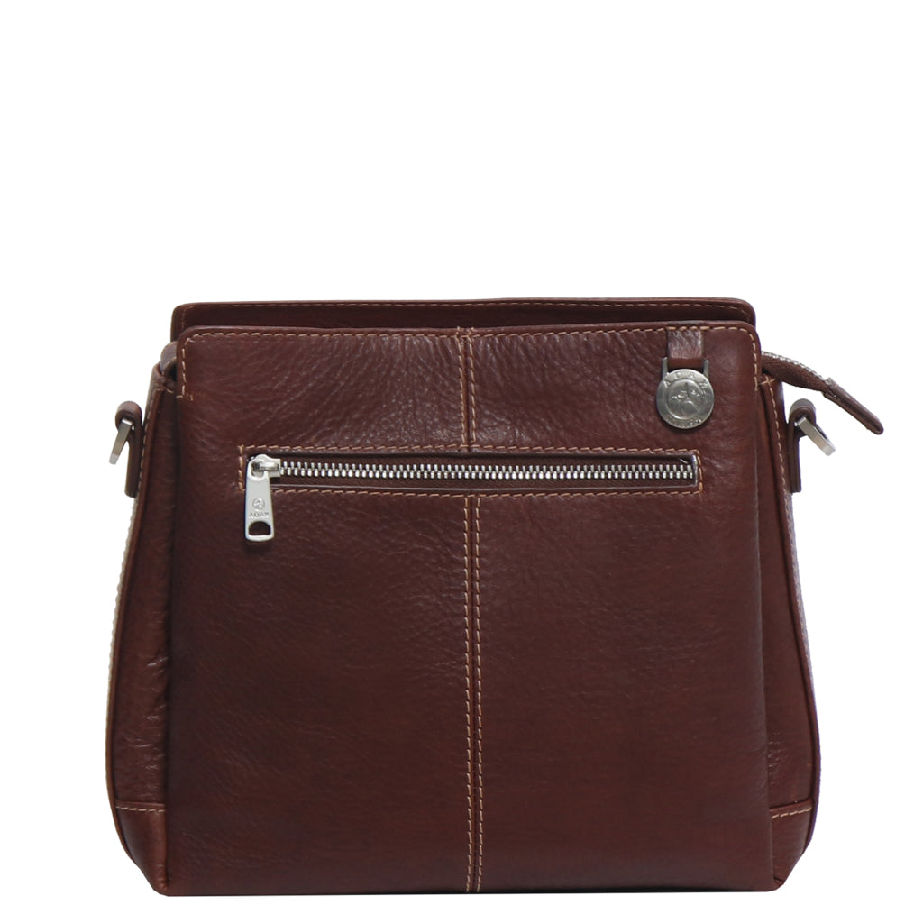 Skinnveske | Crossbody | Gode delingsrom | Coffee | Cormorano Sia