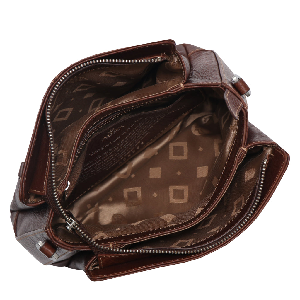Skinnveske | Crossbody | Gode delingsrom | Coffee | Cormorano Sia