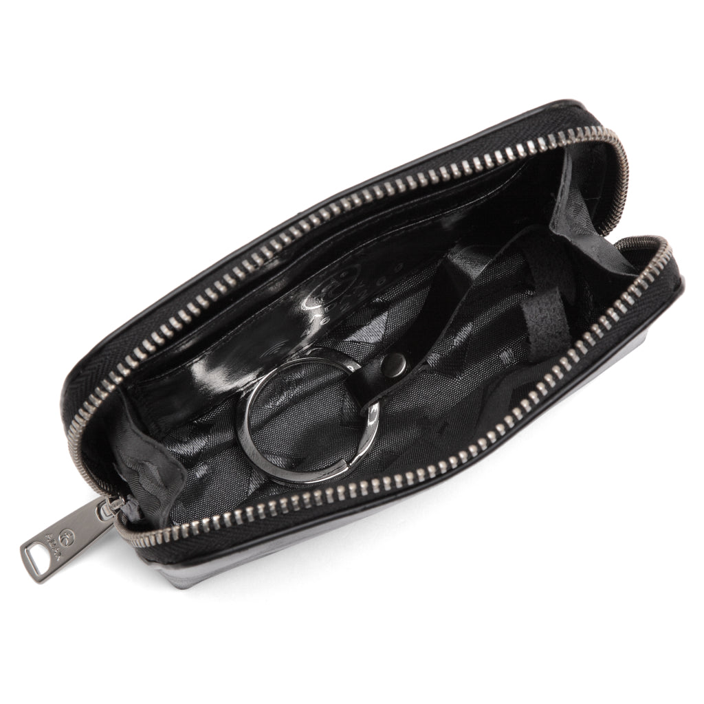 Lommebok | Skinn | Nøkkering | Sort | Abelone