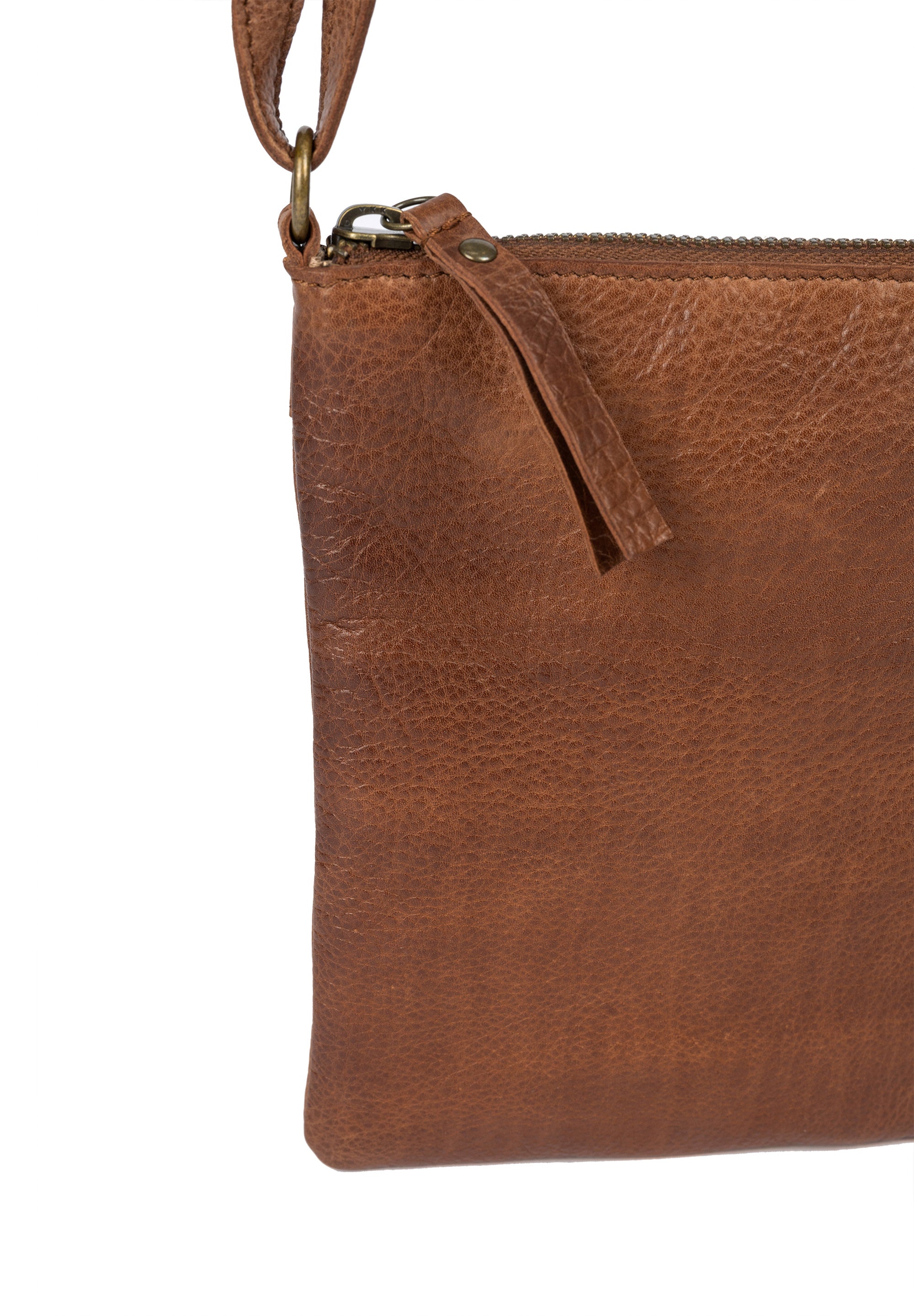 Crossover Veske | Skinn | Liten | Regulerbar Skulderstropp | Walnut | Jane Urban