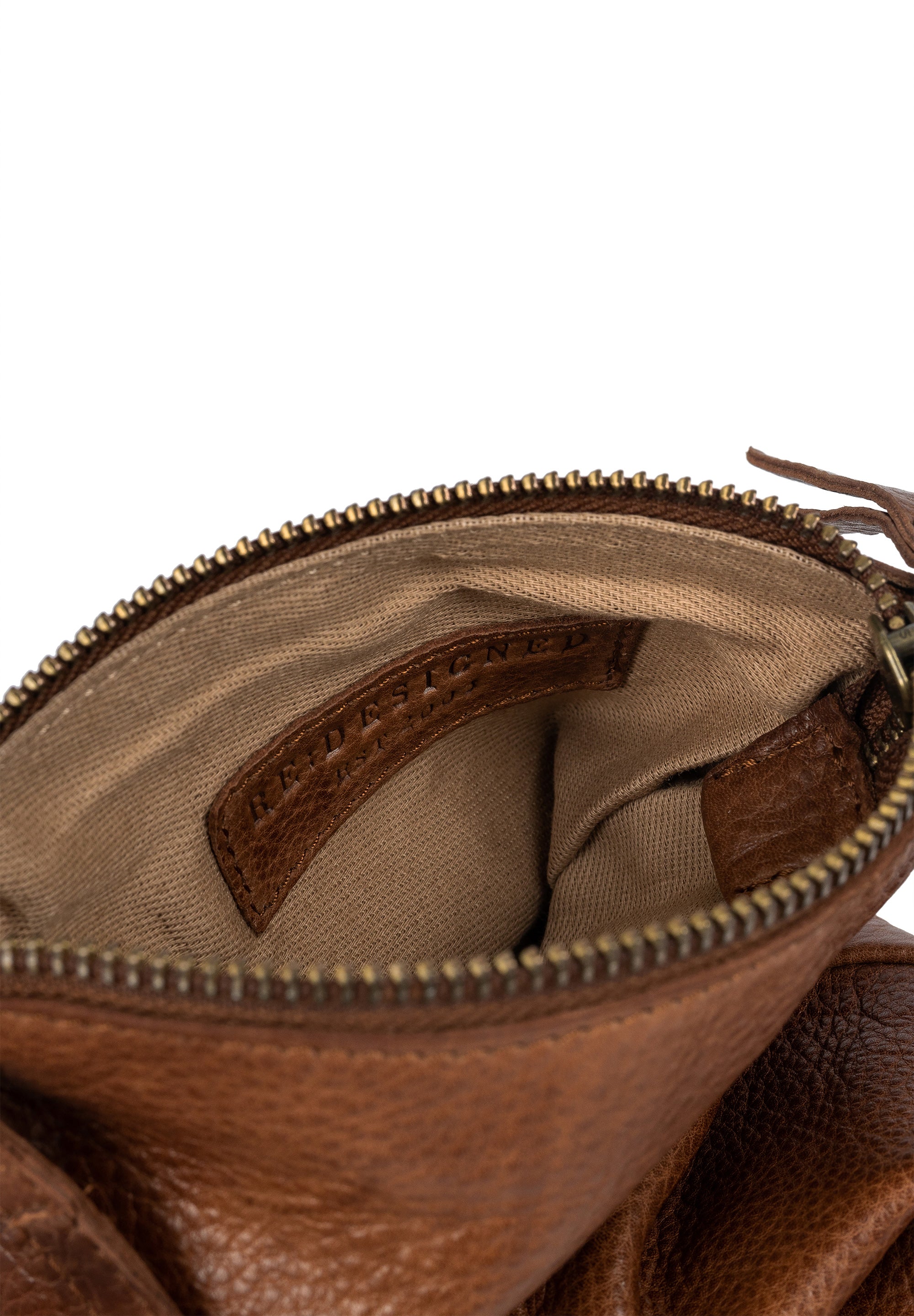 Crossover Veske | Skinn | Liten | Regulerbar Skulderstropp | Walnut | Jane Urban